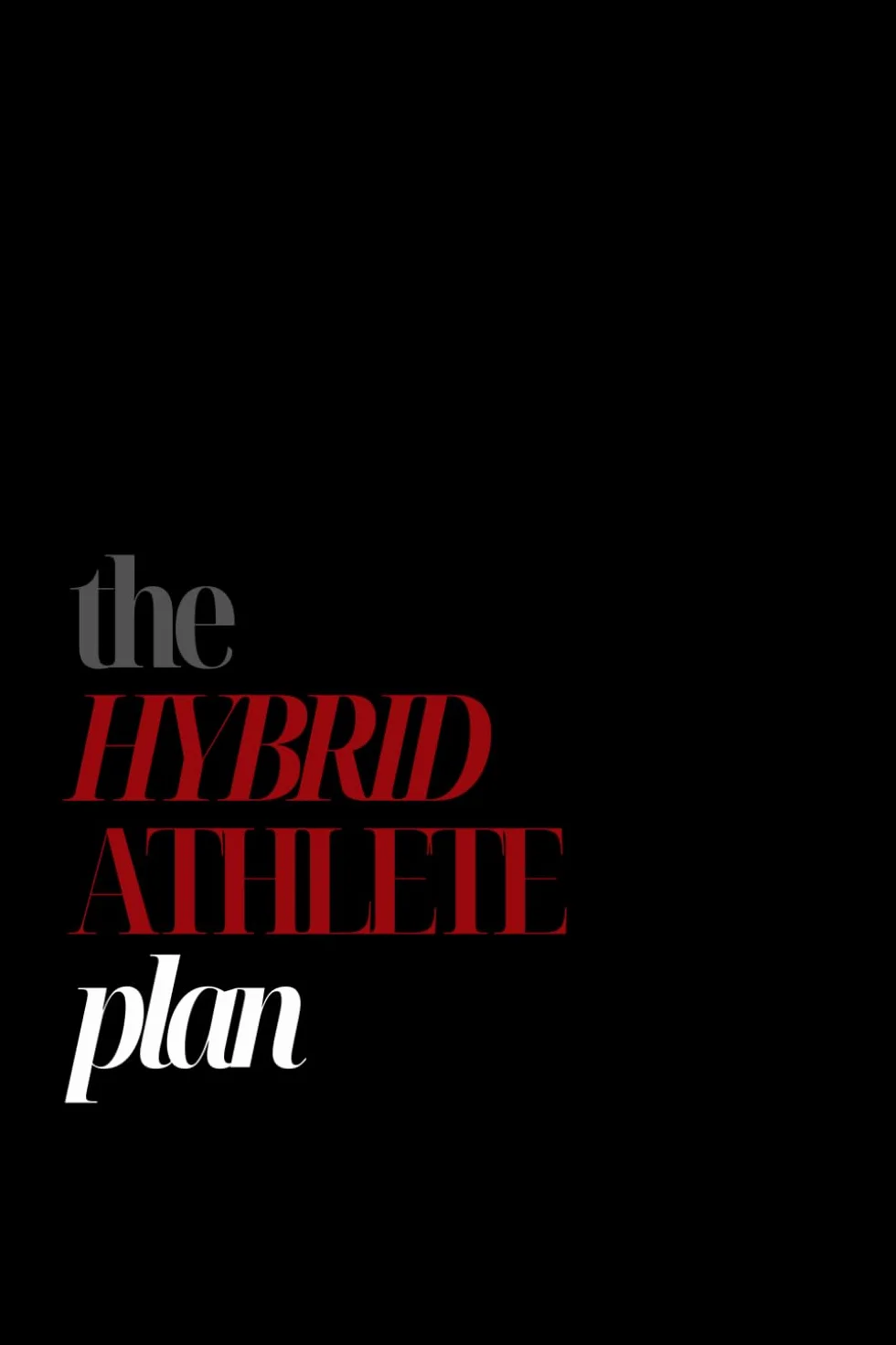 Build Your HYBRID ATHLETE Program | 6 months | Workout Logbook | Running + Lifting | Hybrid Training