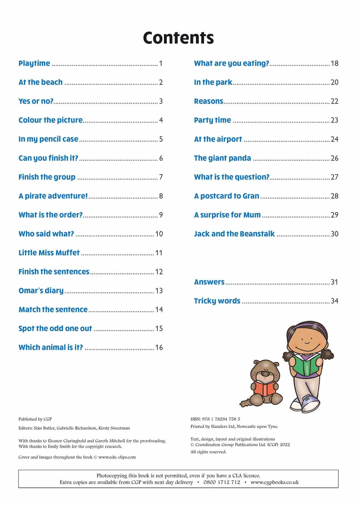 KS1 English Year 1 Reading Comprehension Targeted Question Book - Book 1 (with Answers)
