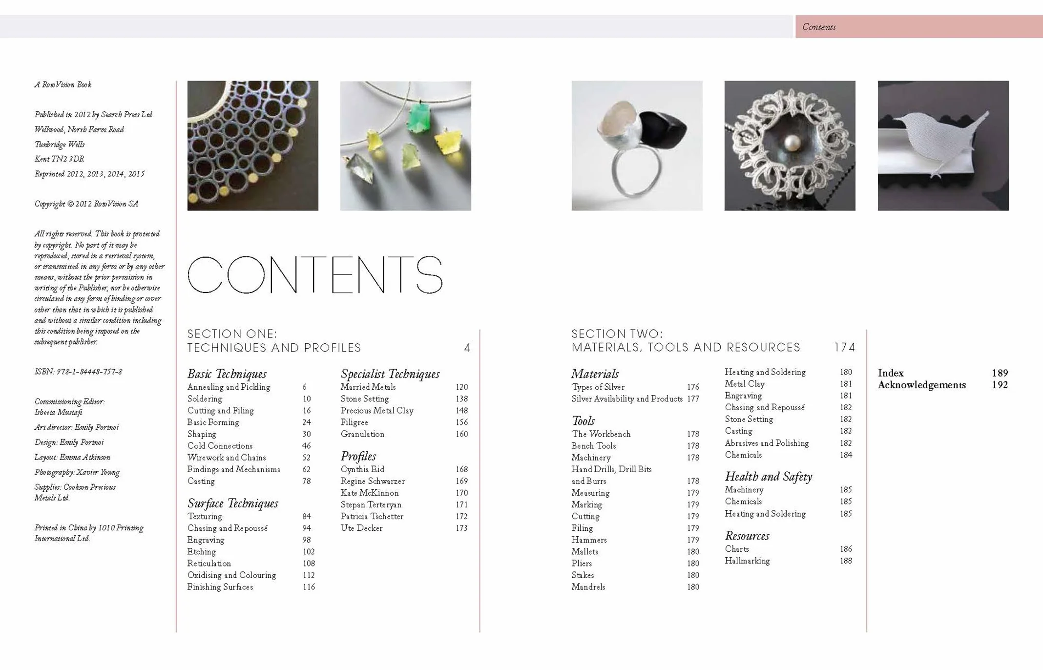 Silversmithing for Jewellery Makers: Techniques, Treatments & Applications for Inspirational Design