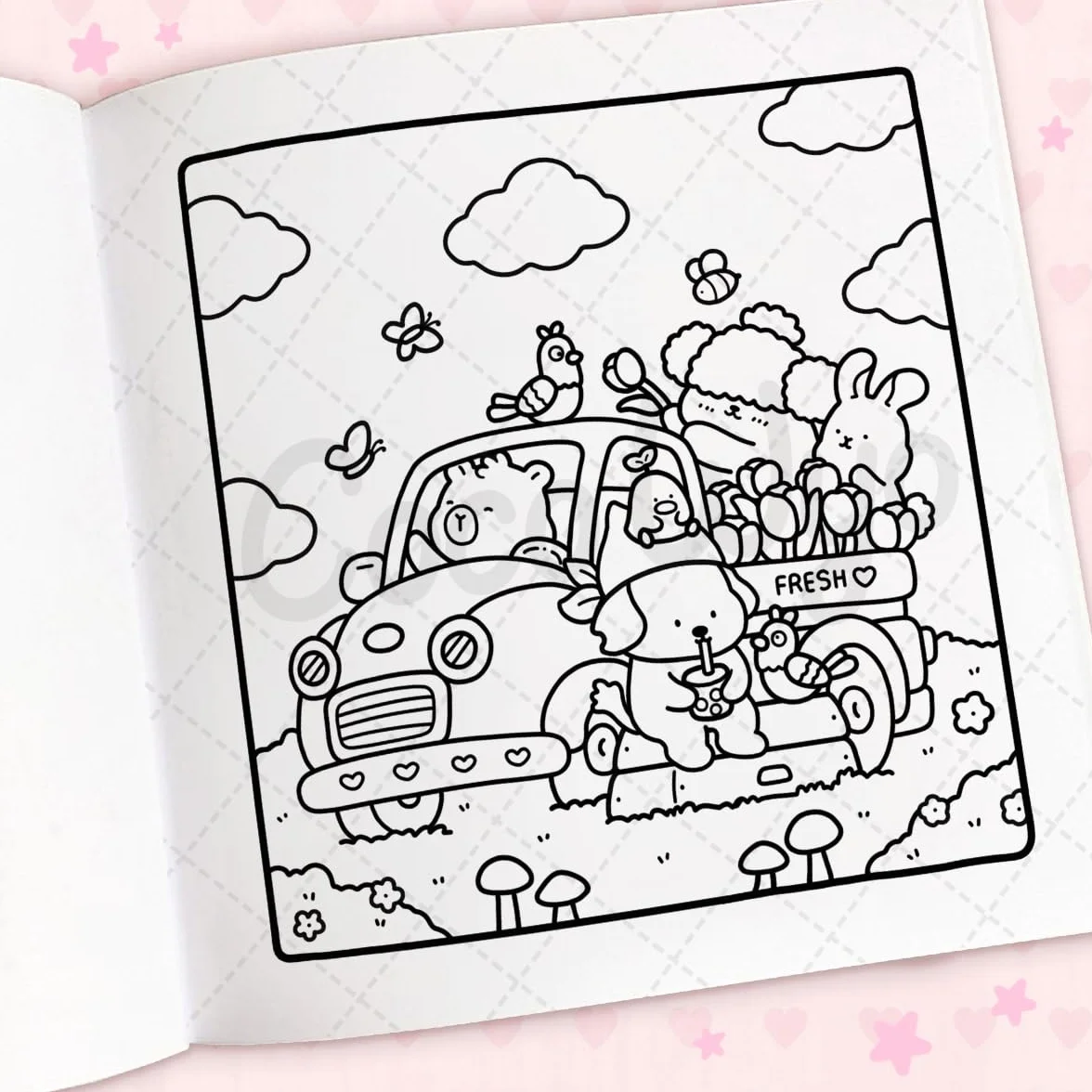 Cozy Cuties: A Cute and Comfy Colouring Book