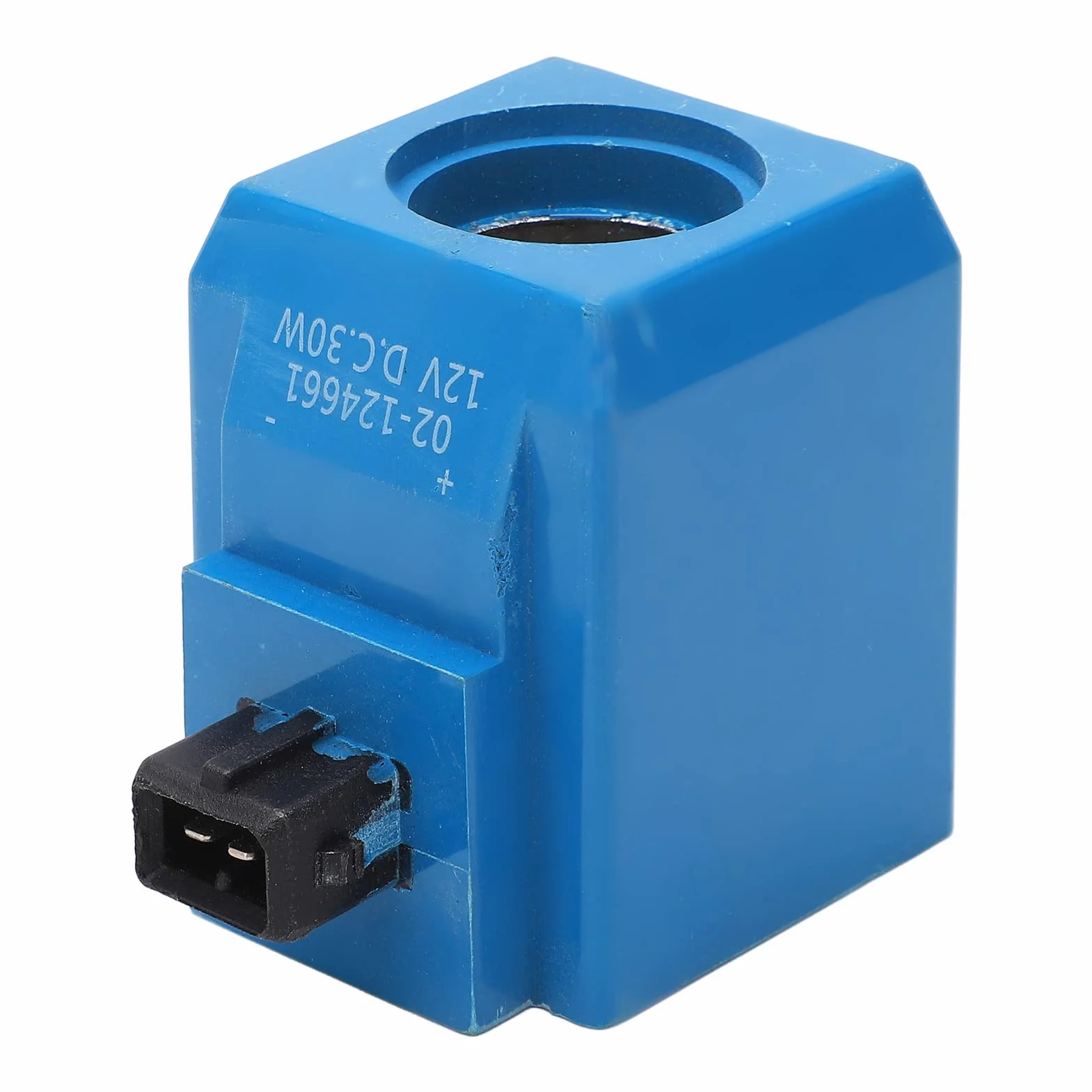 Cewka Elektromagnesu Aramox, Cewka Elektromagnesu 02-124661 12V 30W Wymiana Cewki Zaworu Elektromagnetycznego Koparki Okrągłej dla 3c 3cx 3d 3dx 4c 4cx 1400b 1550B