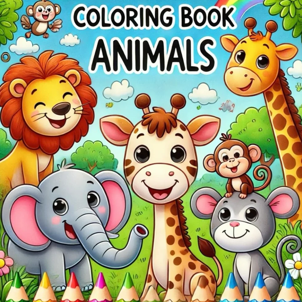 Coloring Book Animals: Coloring Book for Kids