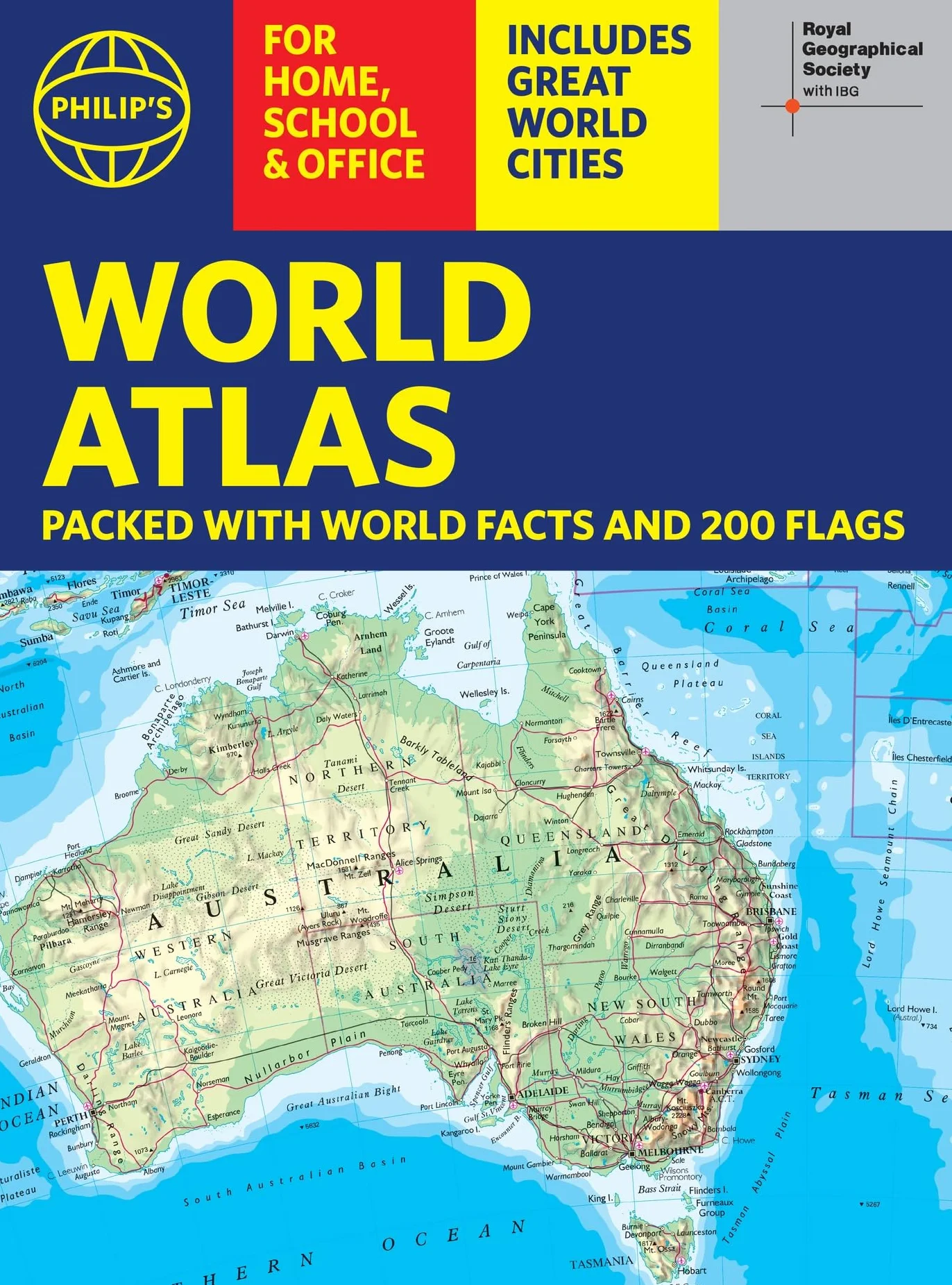 Philip's RGS World Atlas (A4): with Global Cities, Facts and Flags
