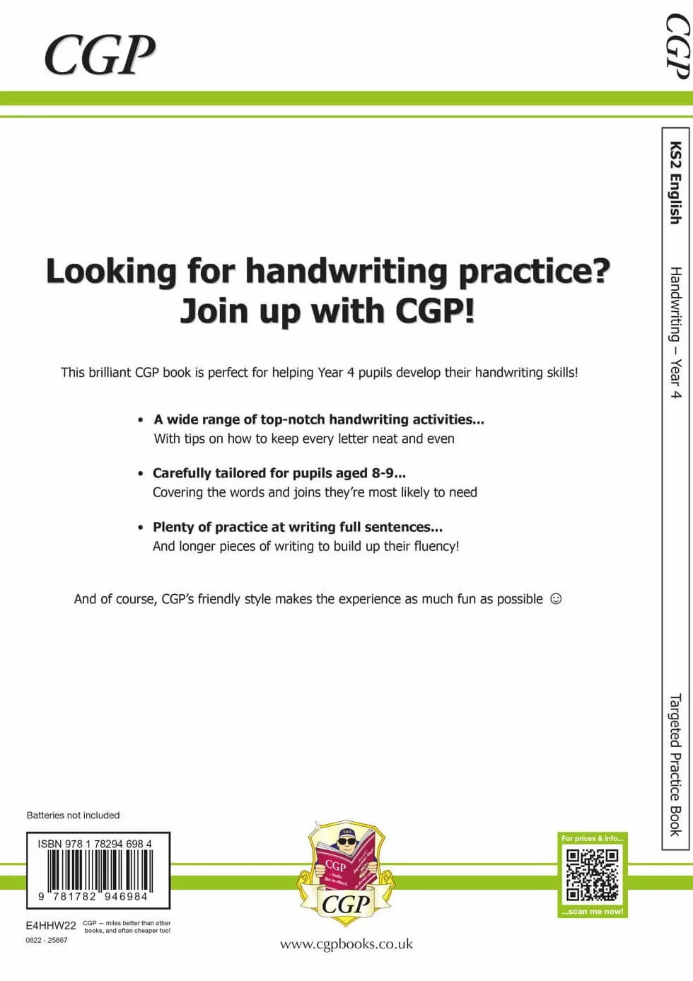 KS2 English Year 4 Handwriting Targeted Practice Book