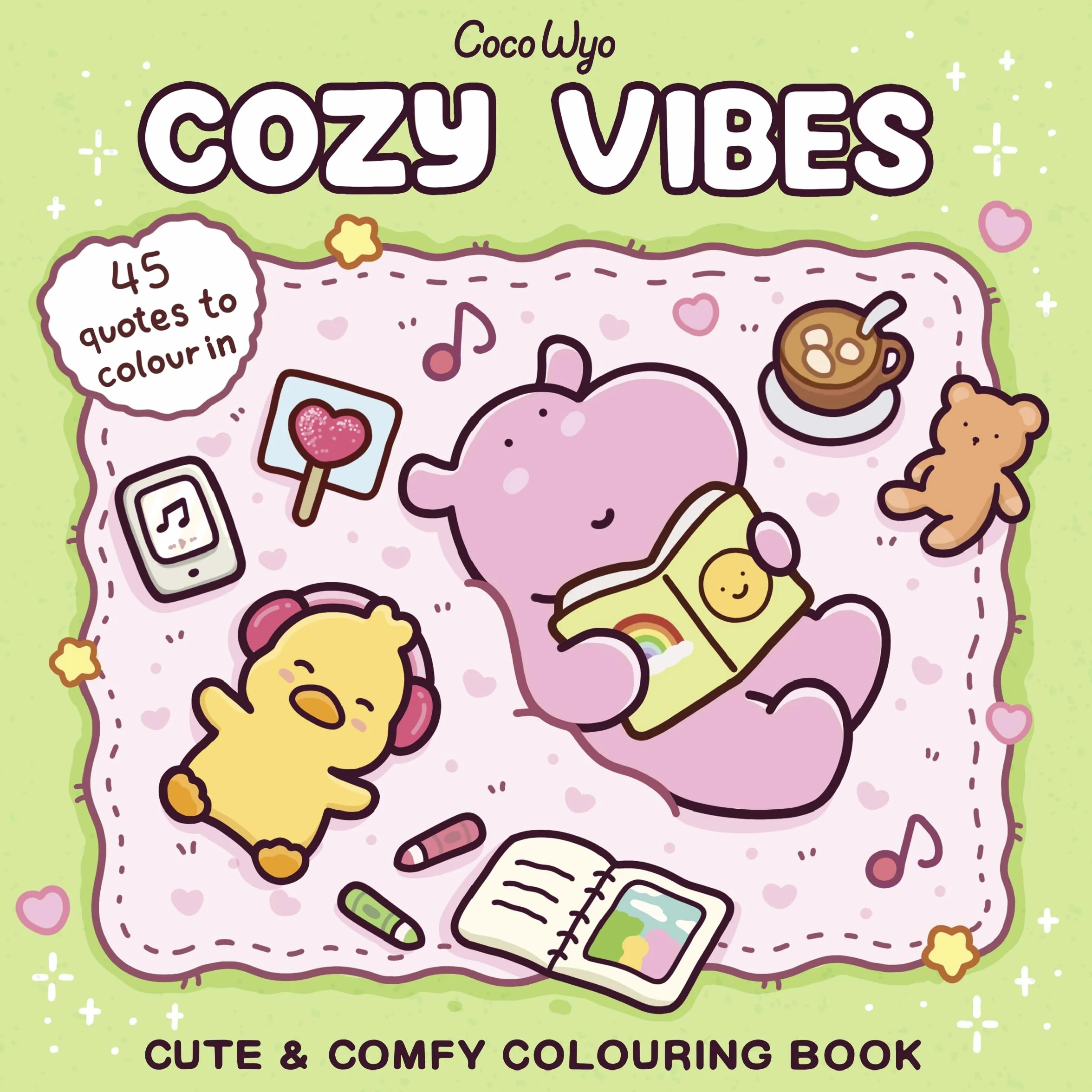 Cozy Vibes: A cozy and comfy colouring book