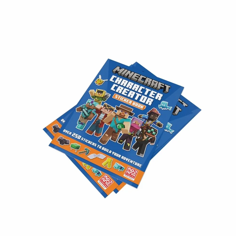 Minecraft Character Creator Sticker Book: A brand-new official sticker book adventure full of fun customisation for kids who love gaming.