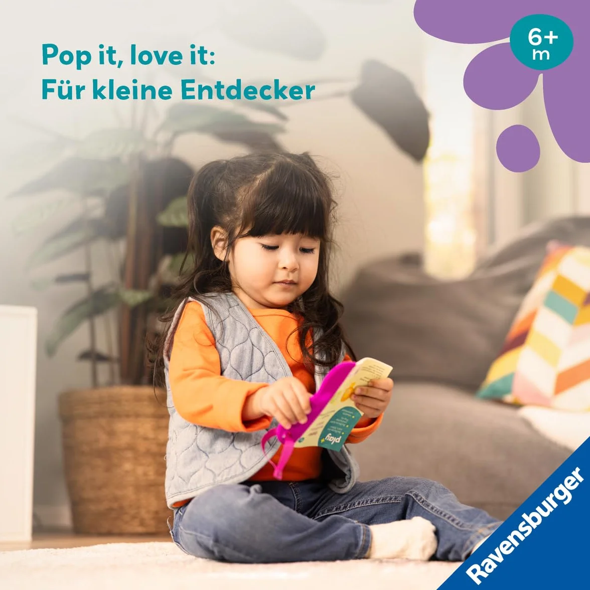 Play+ flip&pop Erste Farben - ab 6 Monate: Mein allererstes Beißbuch