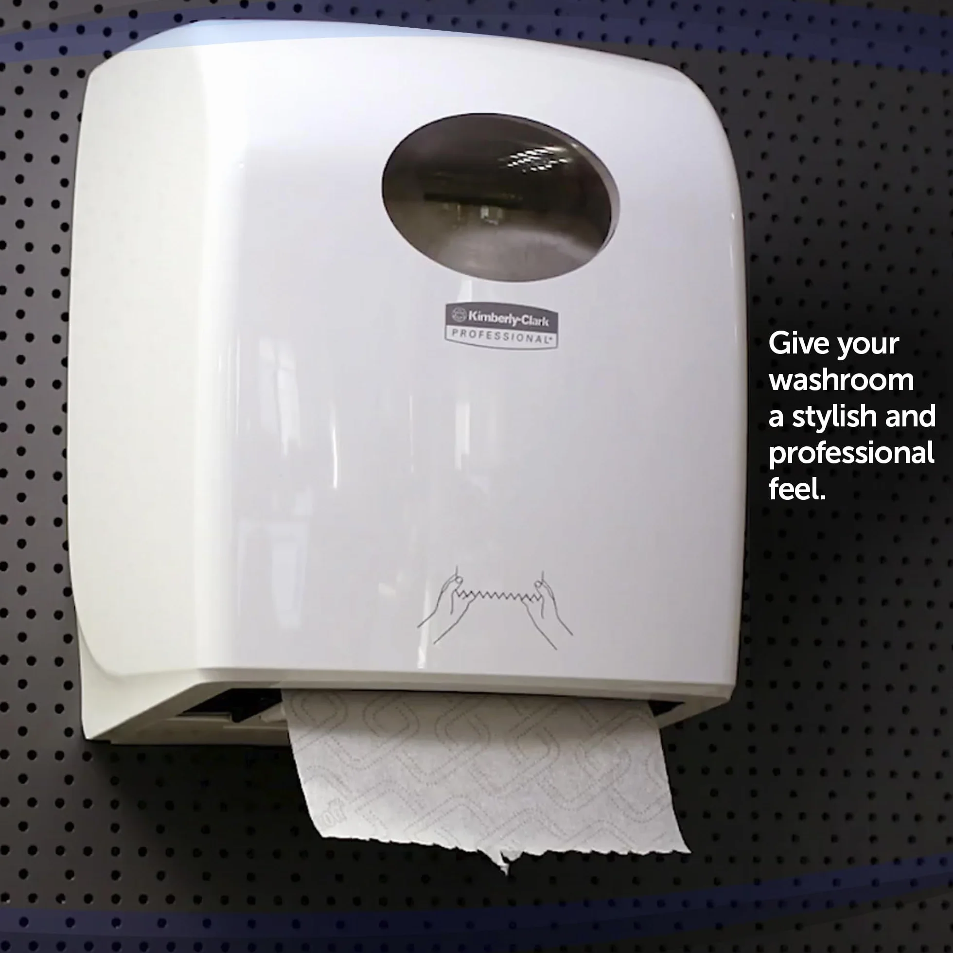 Kimberly-Clark dozownik ręczników 6959 - dozownik ręczników papierowych - biały dozownik ręczników rolkowych