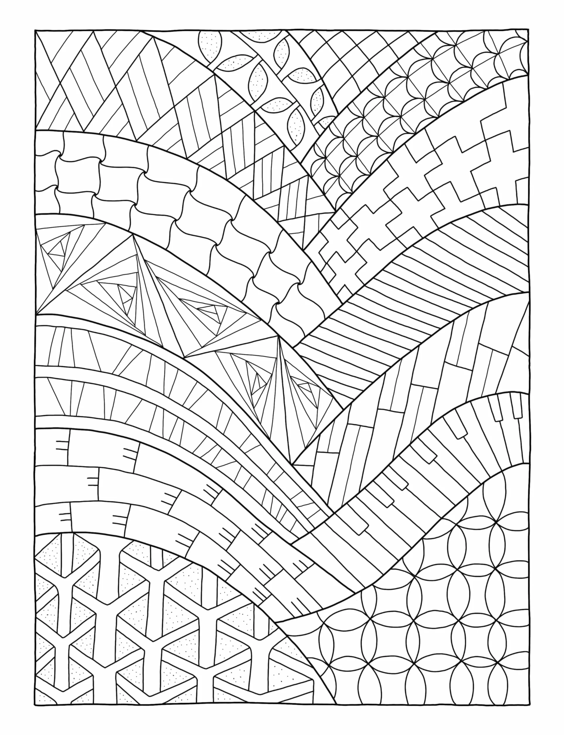 Mindfulness Patterns: Coloring Book with Creative Pattern Designs for Stress Relief and Relaxation