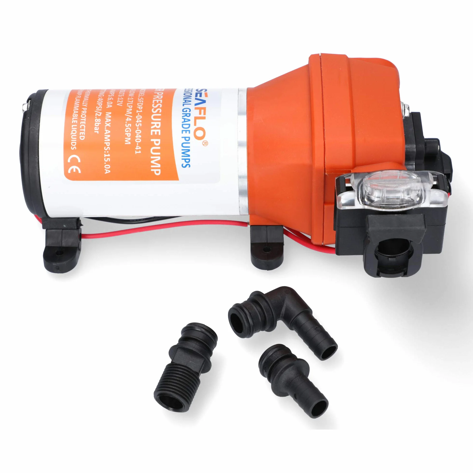 LIGHTEU Seaflo SFDP1-045-040-41 12 V, 17 LPM, 2,8 bar, 4-komorowa pompa membranowa