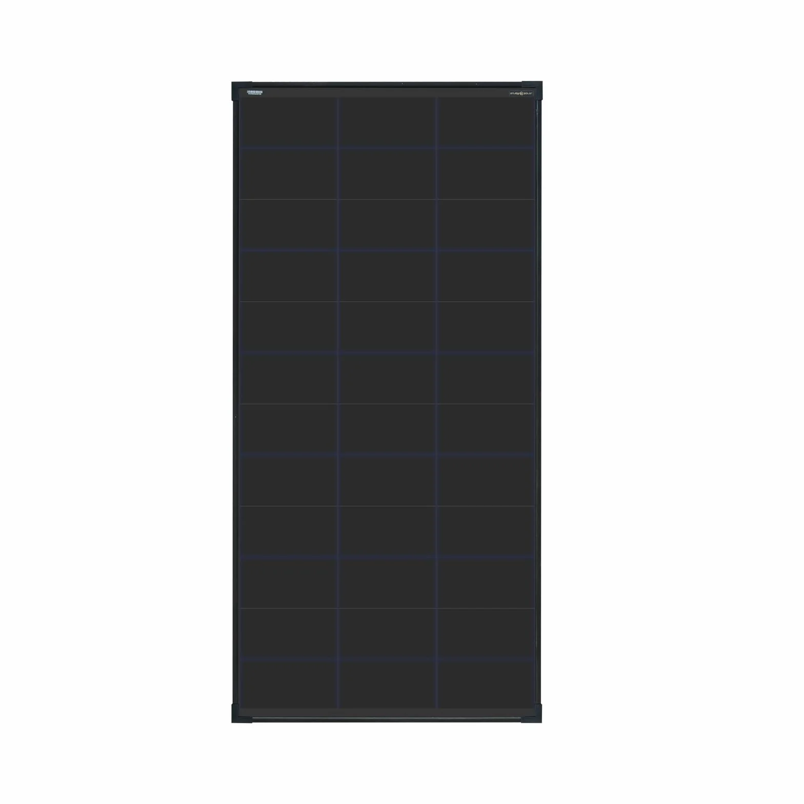 enjoy solar® Panel słoneczny monokrystaliczny z technologią HPBC – 25% wysoka wydajność, ogniwa 182mm, Full Black, idealny do kampera, balkonowej, do domku ogrodowego i na łódź (150W, 12V)