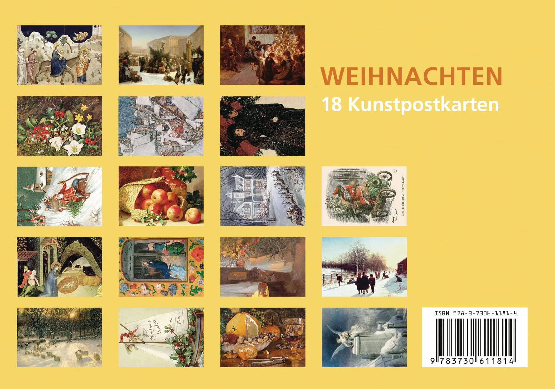 Postkarten-Set Weihnachten: 18 Kunstpostkarten: 32