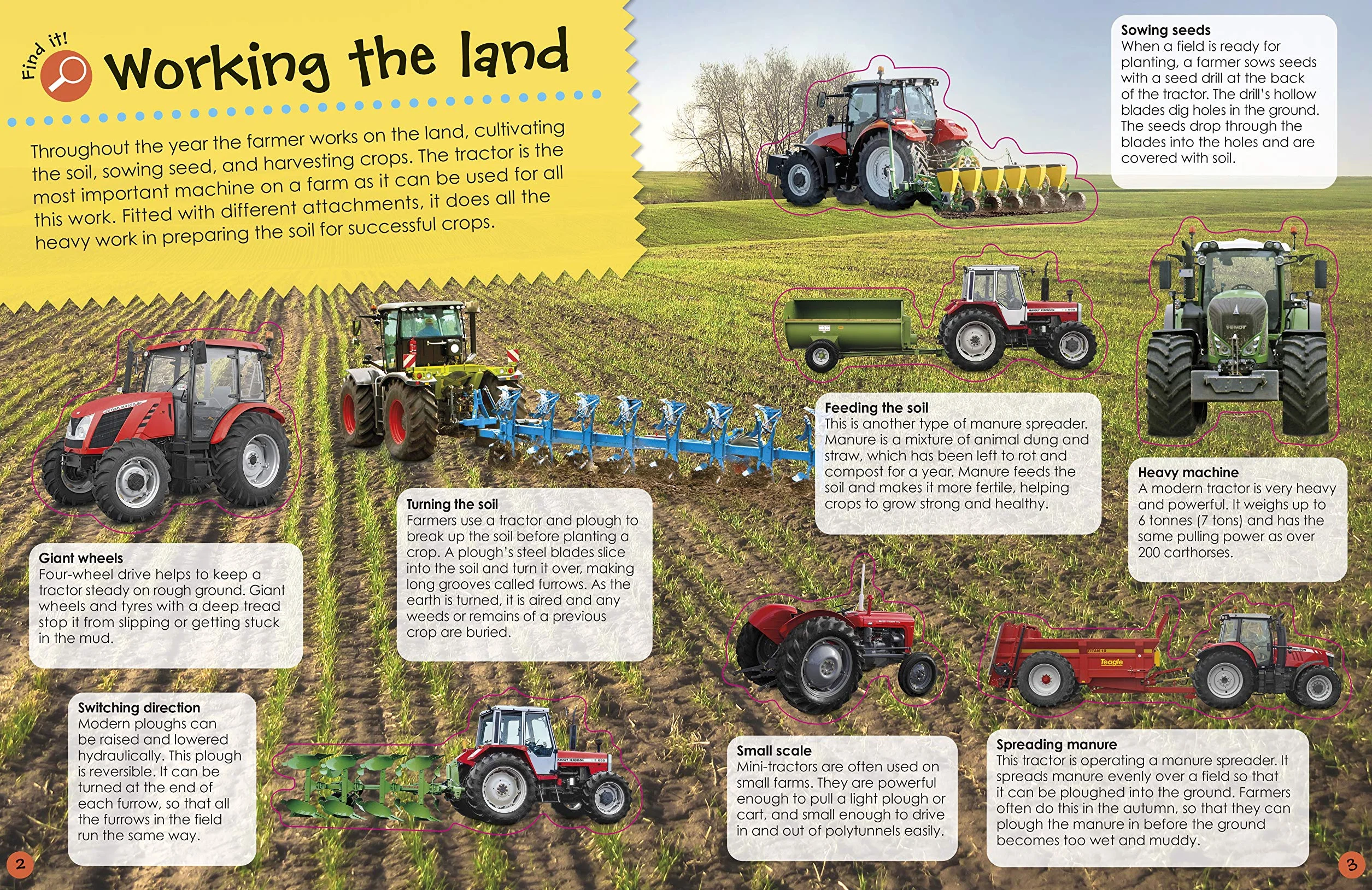 Ultimate Sticker Book Tractor: More than 250 Reusable Stickers of Farm Vehicles and Machinery