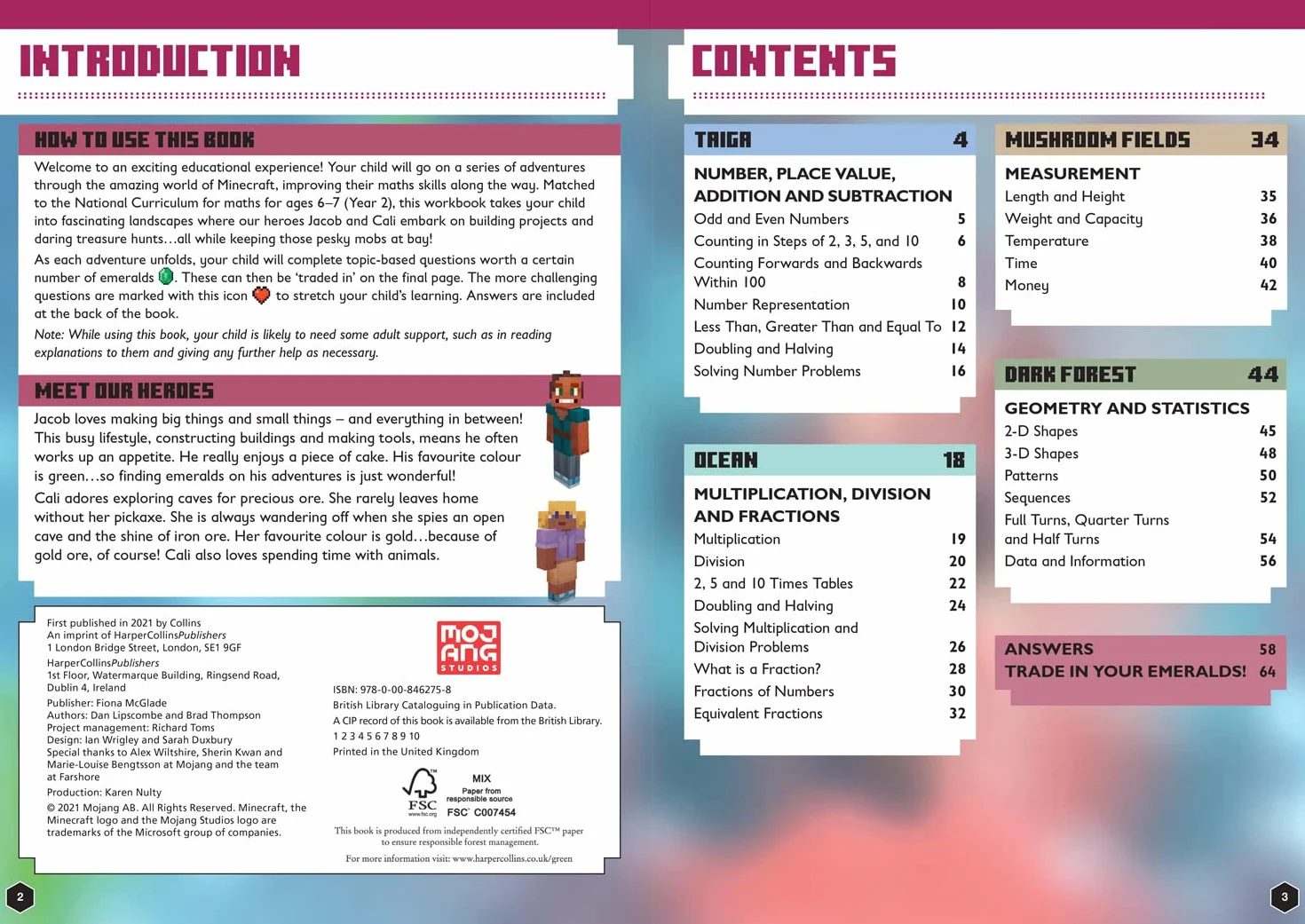 Minecraft Maths Ages 6-7: Official Workbook