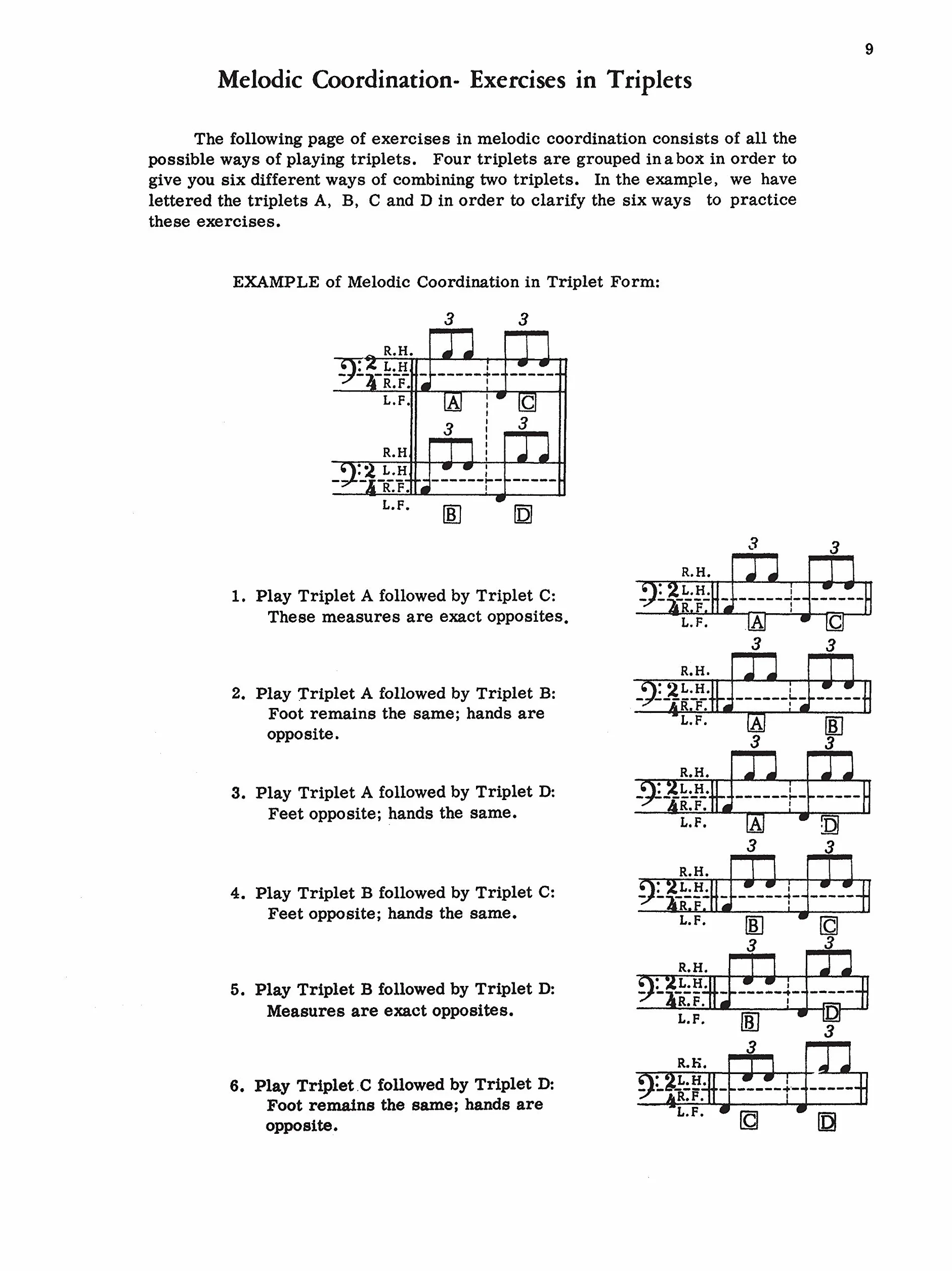 4-way coordination drums: A Method Book for the Development of Complete Independence on the Drum Set