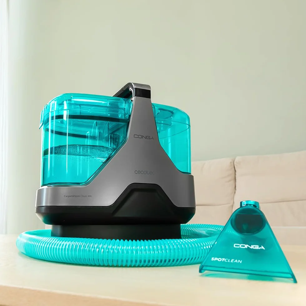 Cecotec Conga 6000 Carpet&Spot Clean XXL Advance środek do czyszczenia dywanów i odkurzaczy – Conga 6000 W, rozpyla, odkurza i czyści, siła ssąca 15 kPa, zbiornik 1300 ml, promień działania 7 m