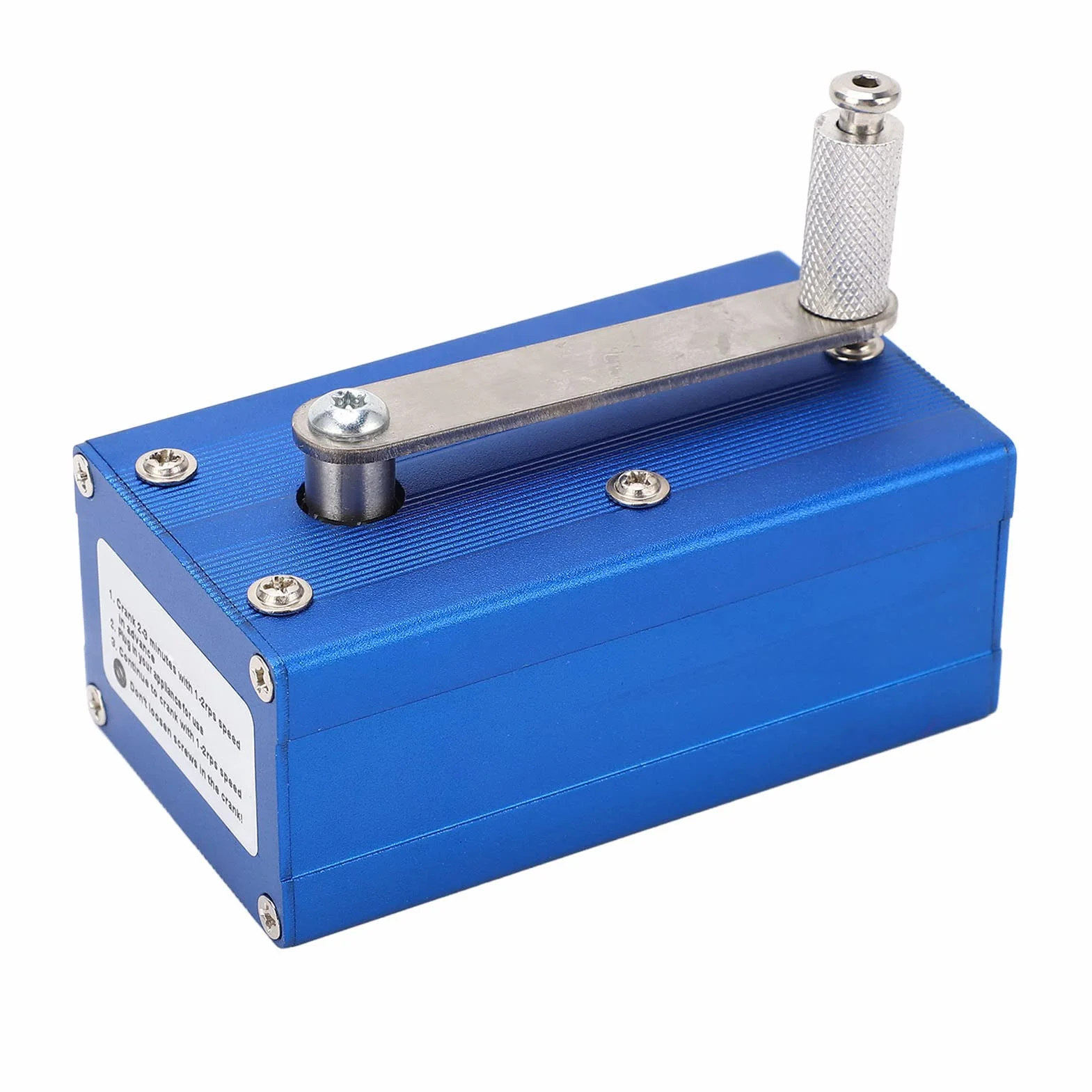 Generator Ręczny Korbowy z Ładowarką do Telefonu 3W-4W, Przenośny Światło COB dla Użytku Awaryjnego, Stop Aluminium, Emergency Power Bank