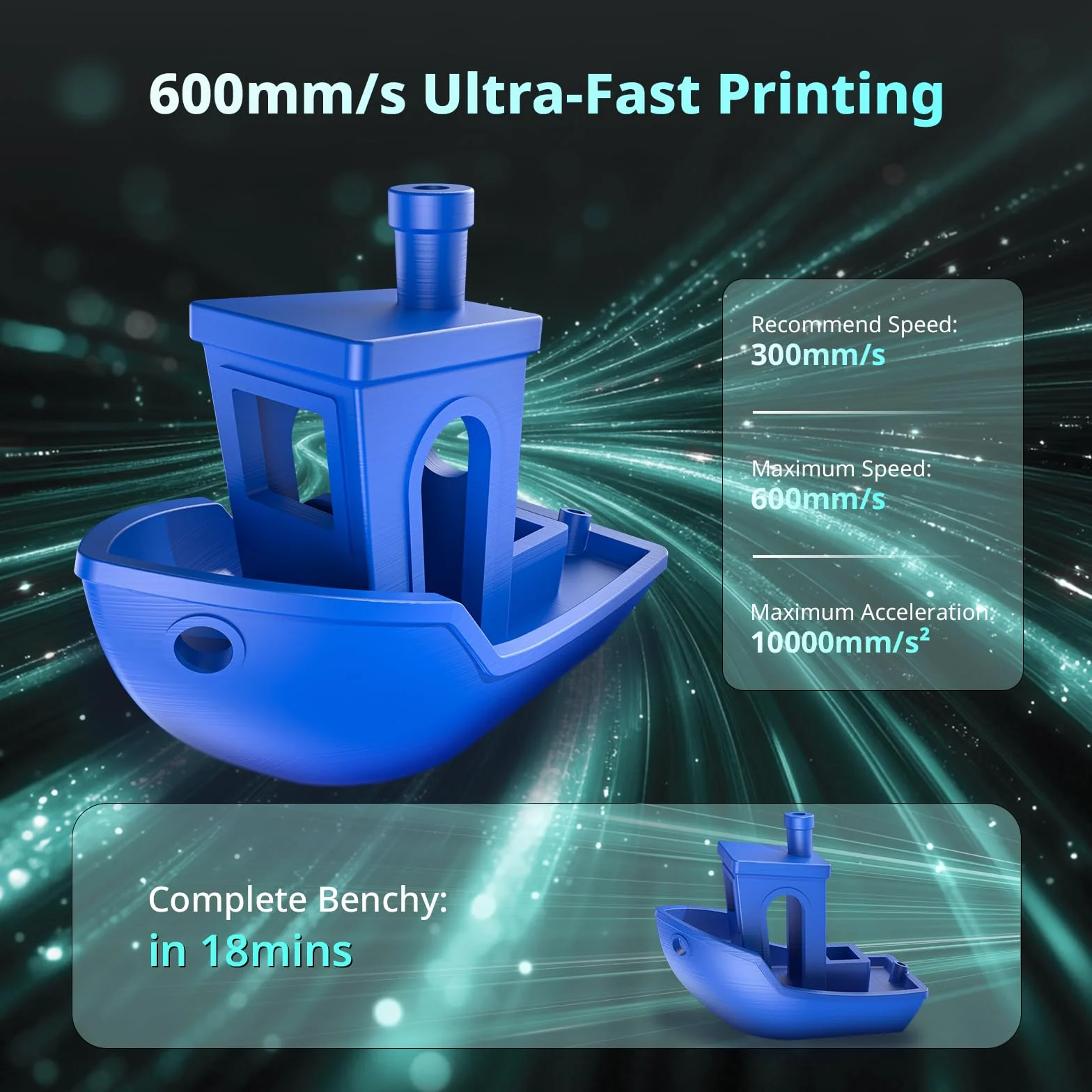 Anycubic Kobra 3 Max Combo drukarka 3D, wielokolorowa, suszenie filamentu podczas druku, szybkie drukowanie 600 mm/s, w pełni automatyczna kalibracja, inteligentne drukowanie