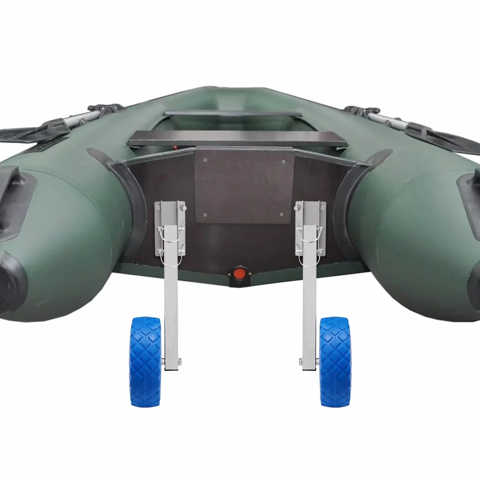 Slivorder ponton 150 kg, 15 x 8,5 cm, koła transportowe ze stali nierdzewnej, tylne koła, zdejmowane koła do łodzi, do wszystkich rodzajów pontonów i przyczep