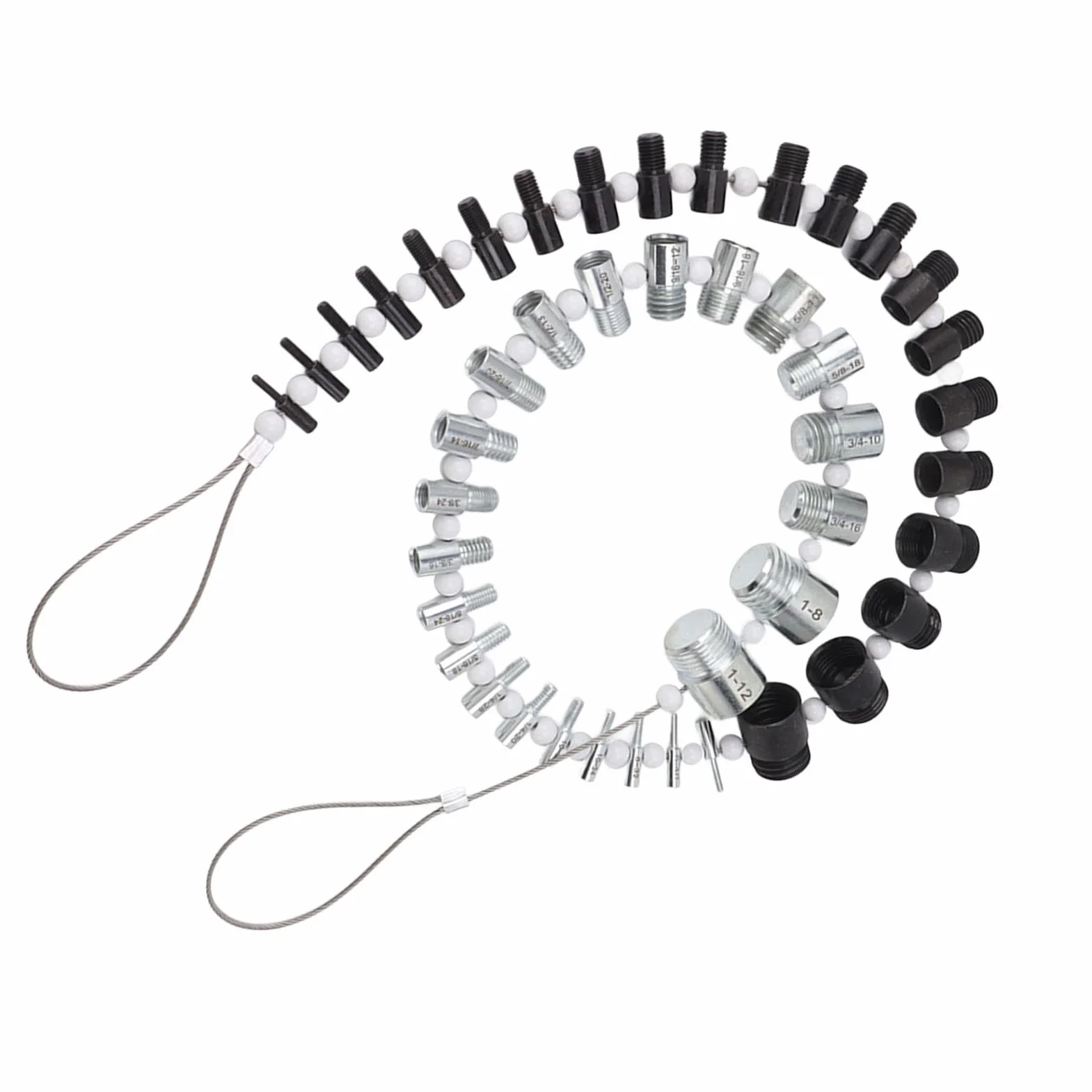 Nut and Bolt Thread Checker 44 Male Female Thread Identifier Gauges 23 Inch 21 Metric Sizes