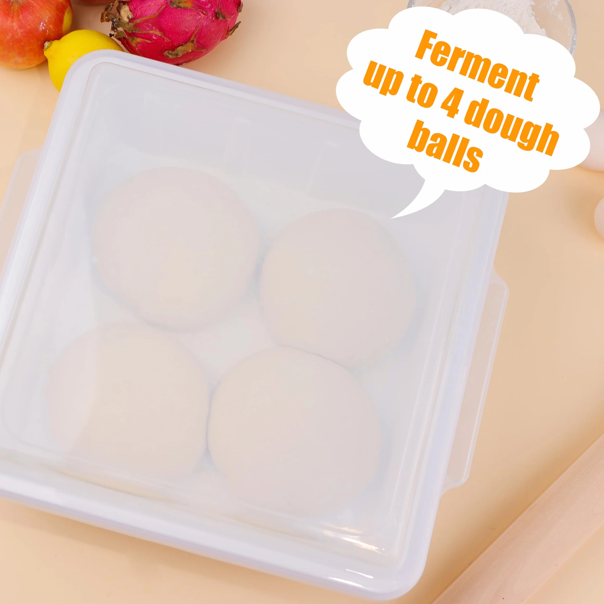 Pojemnik na ciasto do pizzy, domowe pojemniki do przechowywania pizzy, trwała taca do układania w stos, bez BPA, nadaje się do mycia w zmywarce, 30 x 30