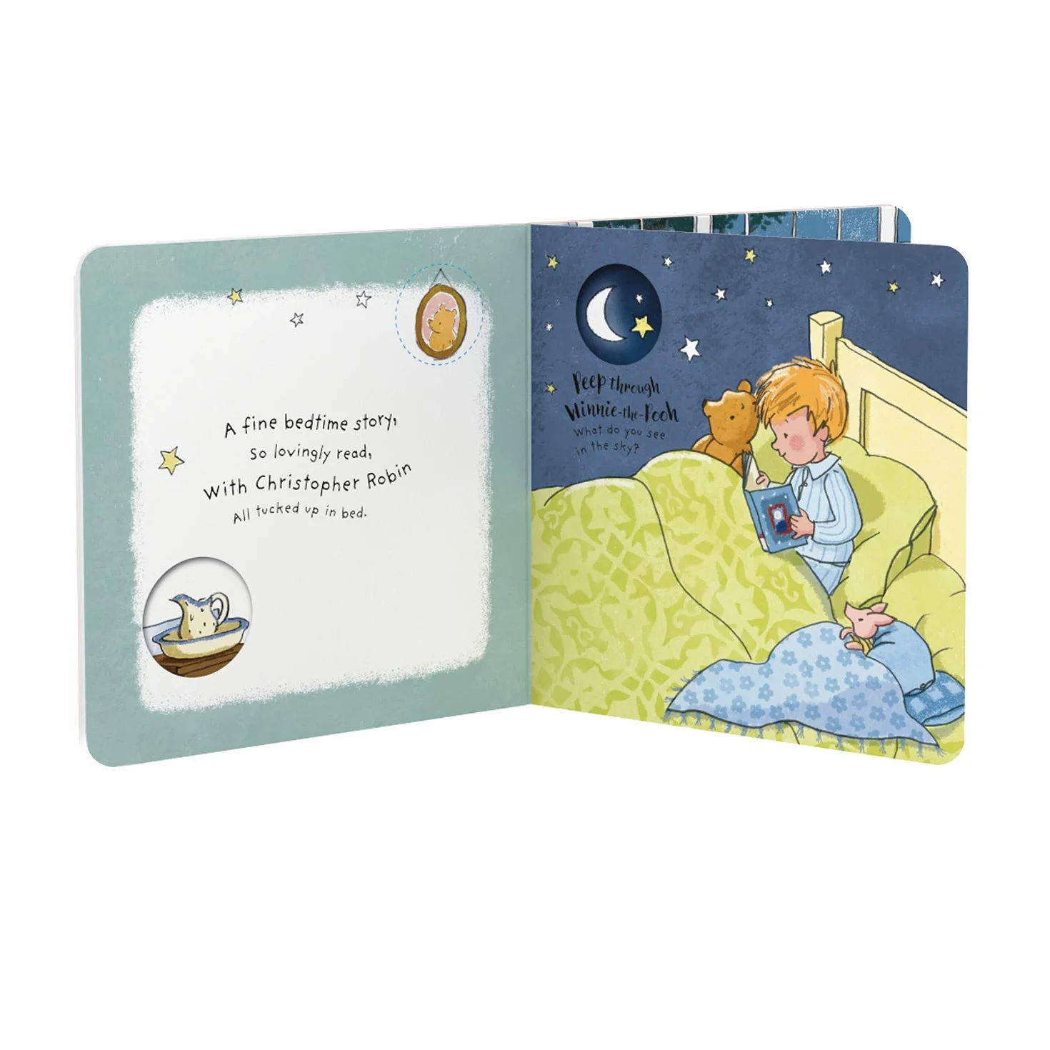 Winnie-the-Pooh: Goodnight Pooh A bedtime peep-through book: Beautifully Illustrated Classic Board Book with Peepholes, Perfect for the Youngest Pooh Fans