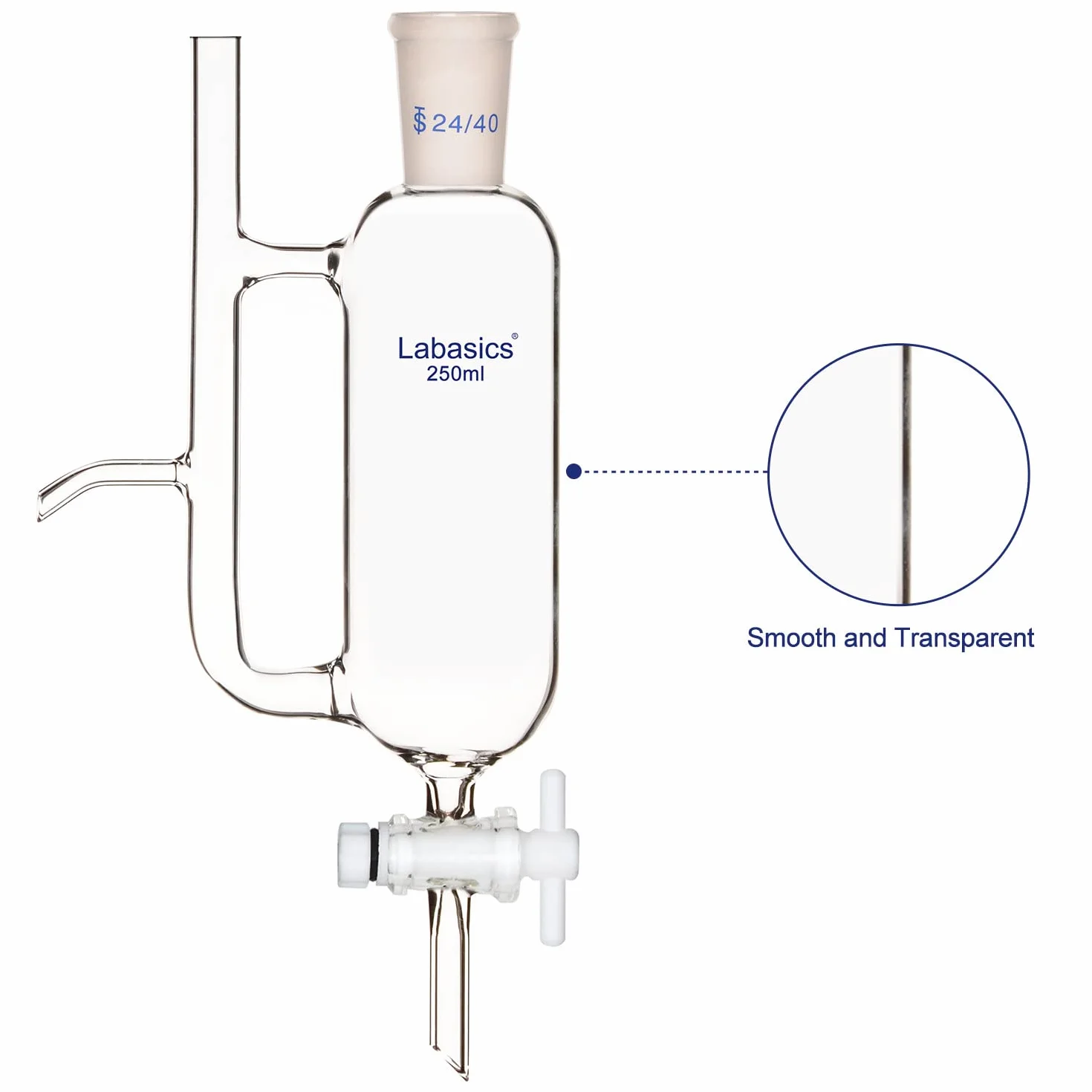 Labasics Oleju Wodnego Odbiornik Separator z 24/40 Dostawa Laboratoryjnym, 250 ml