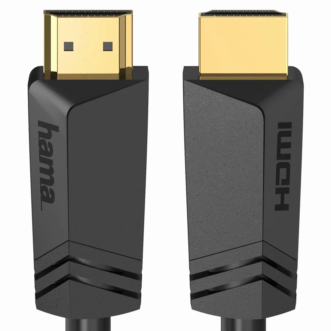 Hama Kabel HDMI 5m, Ultra High Speed, Kompatybilny z 4K/8K, 48 Gbit/s, eARC, Ethernet, HDR, Ochrona przed Zagięciem, 120Hz/60Hz