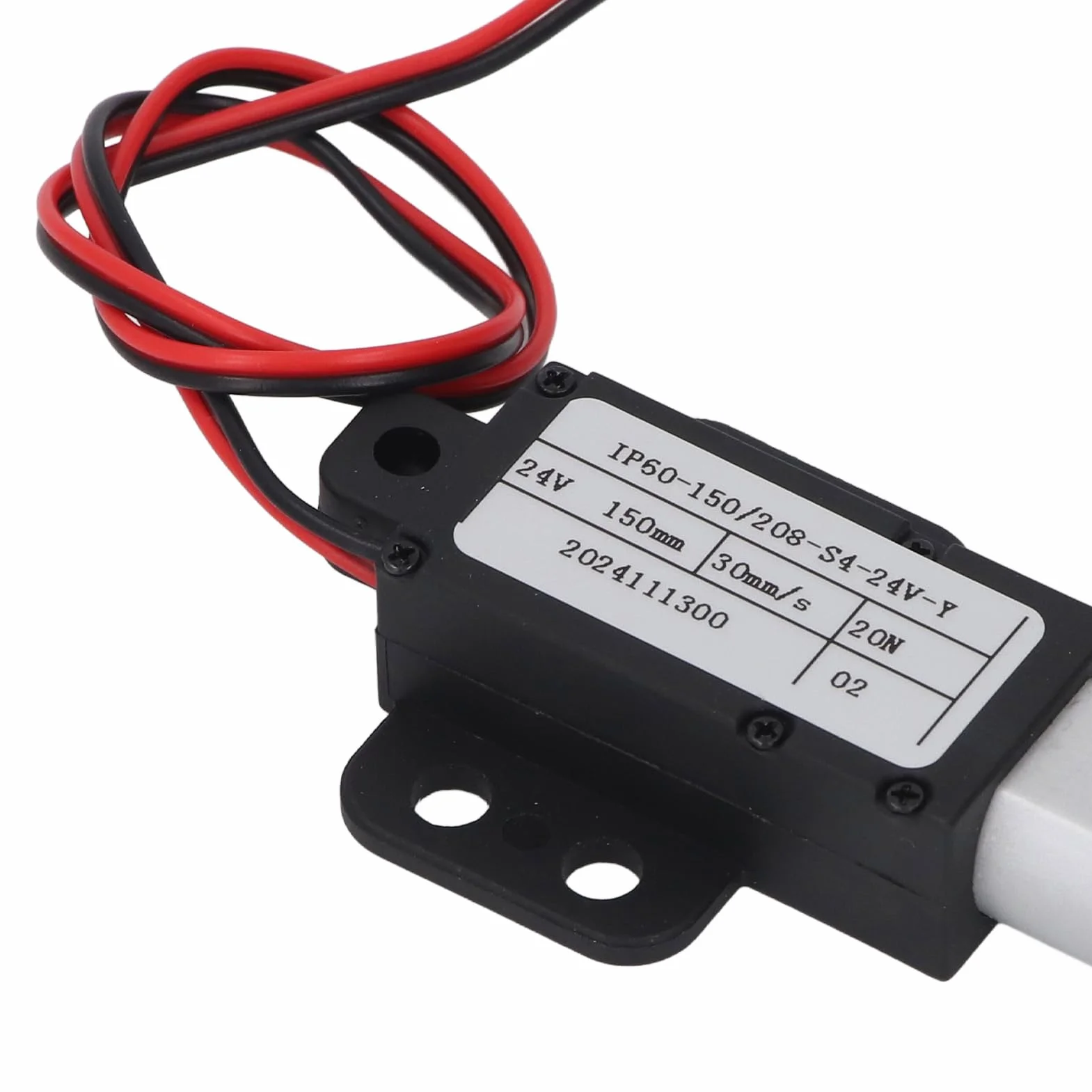 Elektryczny Siłownik Liniowy DC24V 150mm Skoku 20N Ciąg 30mm/s Automatyczny Teleskopowy Siłownik Liniowy