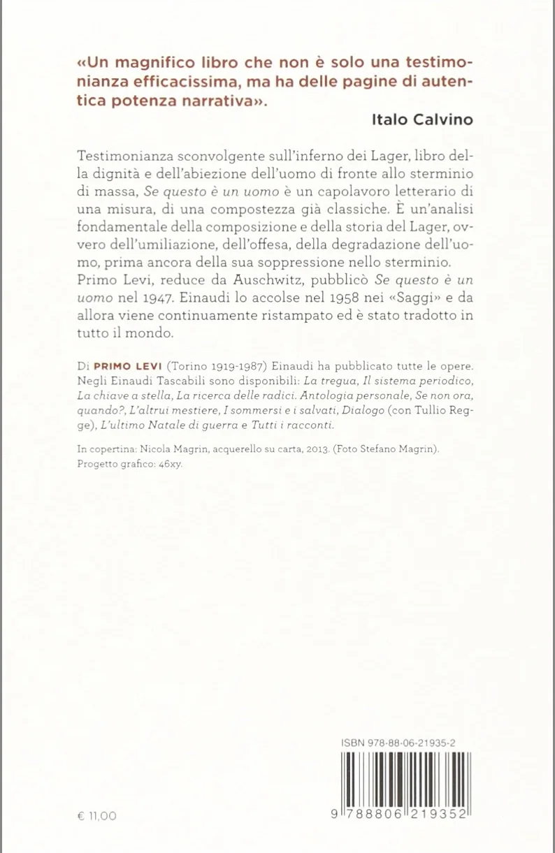Se questo e un uomo