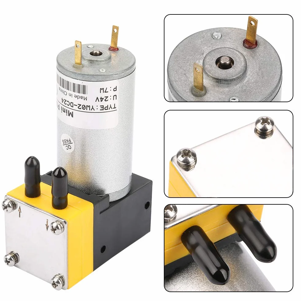 12V 0,4-1L / min mikro-powietrzna pompa próżniowa miniaturowy elektryczny silnik prądu stałego membranowa pompa próżniowa próżniowa samozasysająca pompa wodna do sprzętu ciekłego powietrza