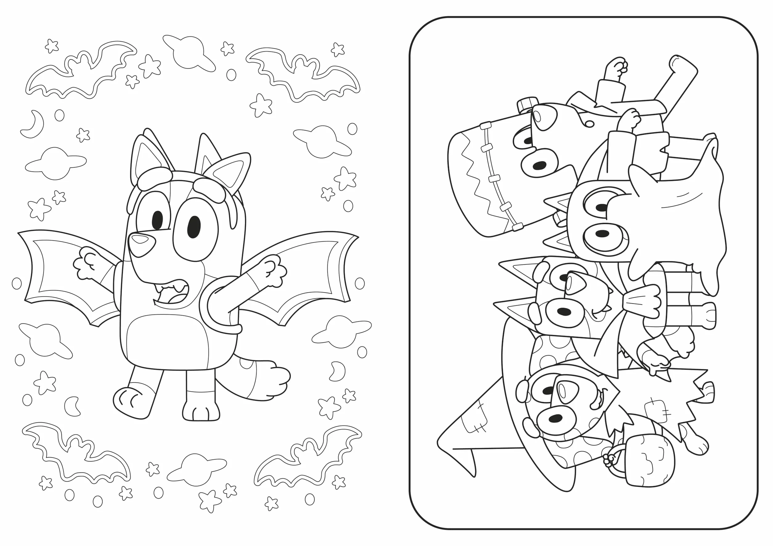 Bluey: Hooray It’s Halloween!: A Halloween colouring book