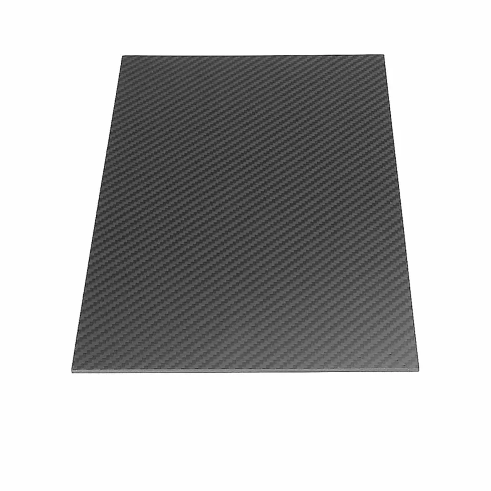 Płyta z włókna węglowego 3K, Arkusz włókna węglowego w kolorze czarnym o wymiarach 300 mm x 600 i grubości 0,5-5(3mm*300mm*600mm)