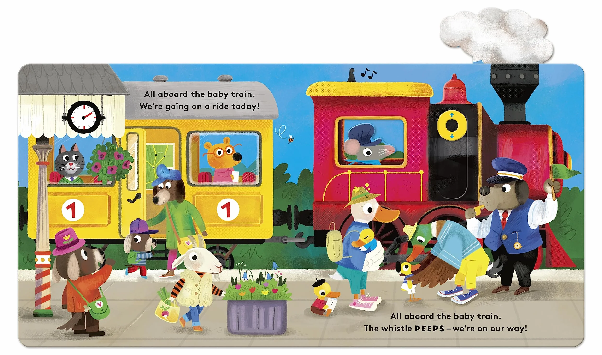 Baby on Board: Train: A Push, Pull, Slide Tab Book