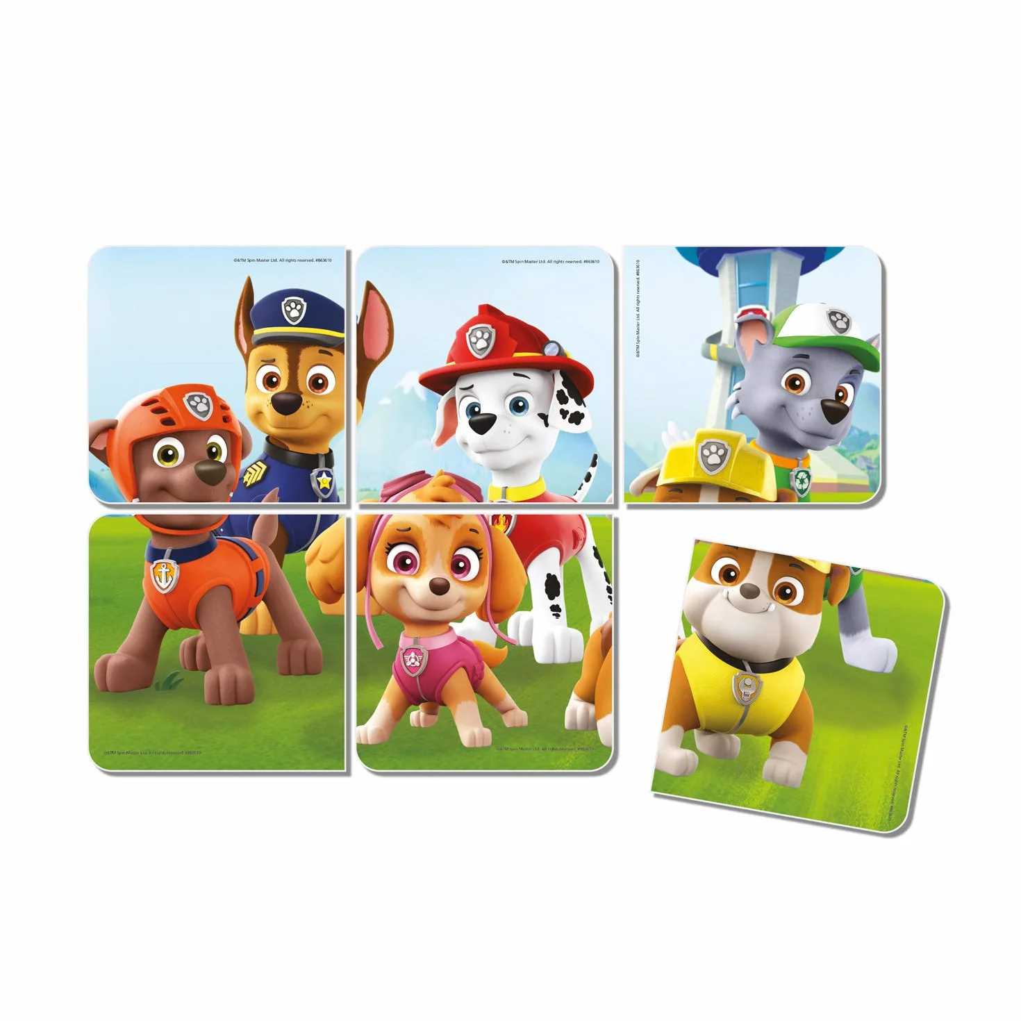 Paw Patrol Pocket Library: Six illustrated story mini board books for children aged 1, 2, 3, 4 based on the Nickelodeon TV Series