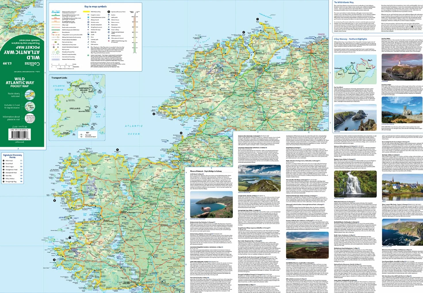 Wild Atlantic Way Pocket Map: The perfect way to explore Ireland’s west coast