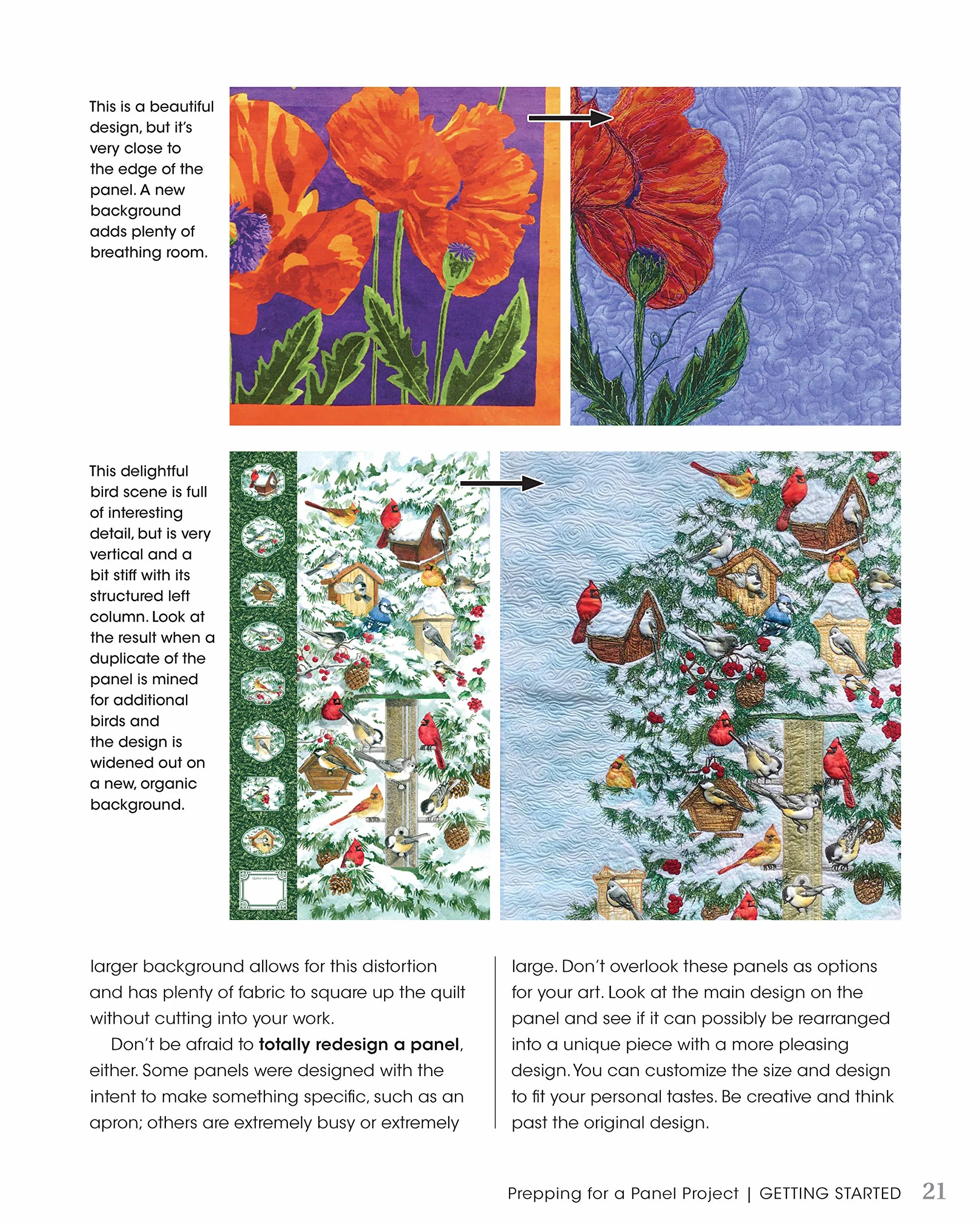 Creating Art Quilts with Panels: Easy Thread Painting and Embellishing Techniques to Create Your Own Colorful Piece of Art from Panels