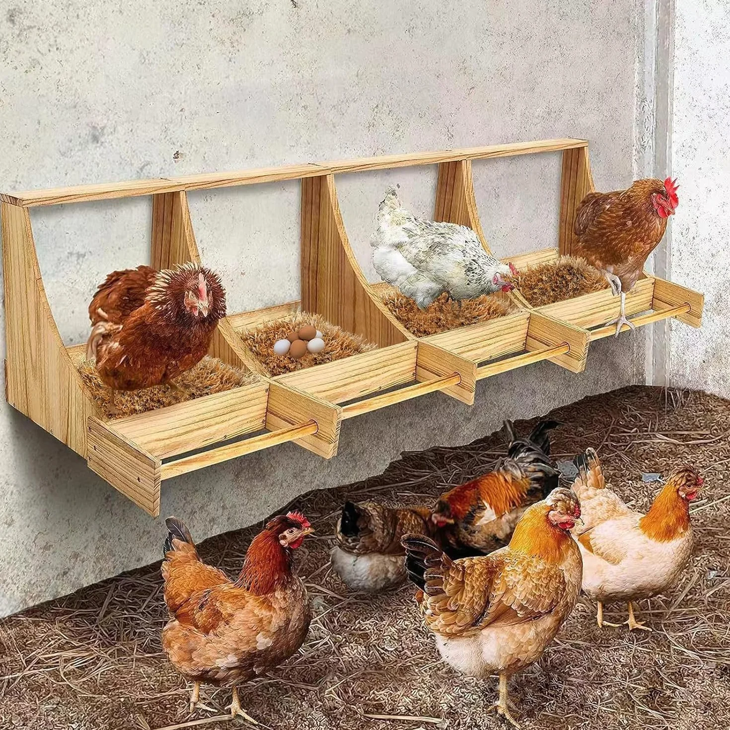 8 sztuk podkładek do gniazd dla kur, 12''x12', zmywalne symulowane trawy podkładki do gniazd kur, podkładki do gniazd drobiu do składania jaj, akcesoria do kurnika kur - jajka kur