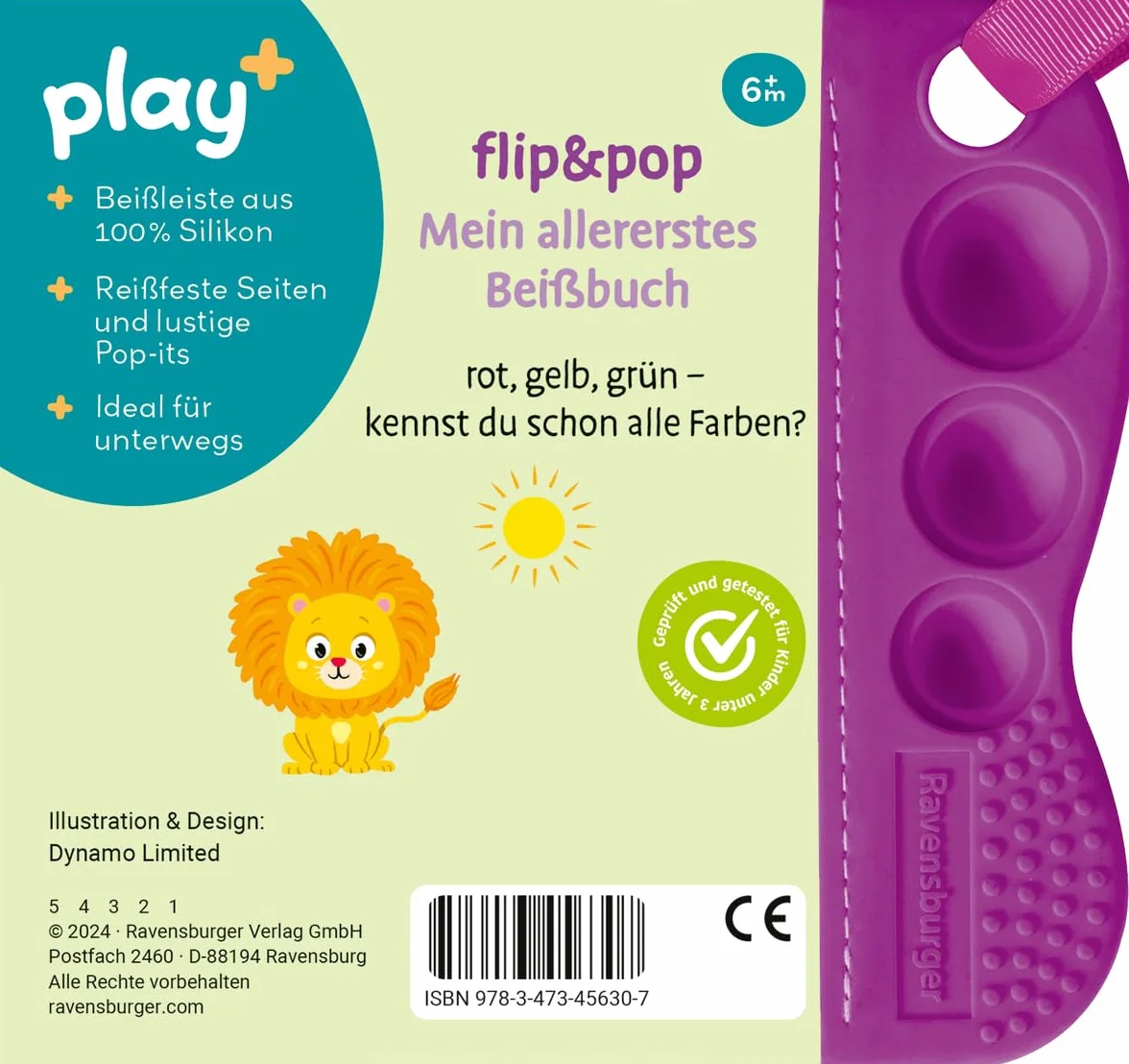 Play+ flip&pop Erste Farben - ab 6 Monate: Mein allererstes Beißbuch