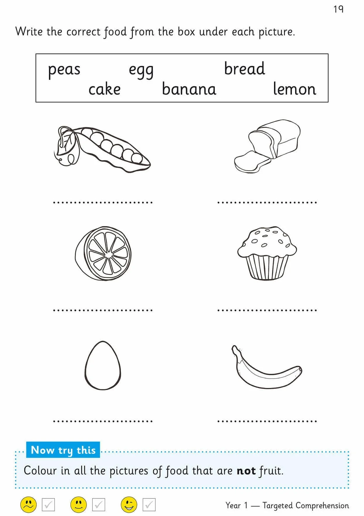 KS1 English Year 1 Reading Comprehension Targeted Question Book - Book 1 (with Answers)