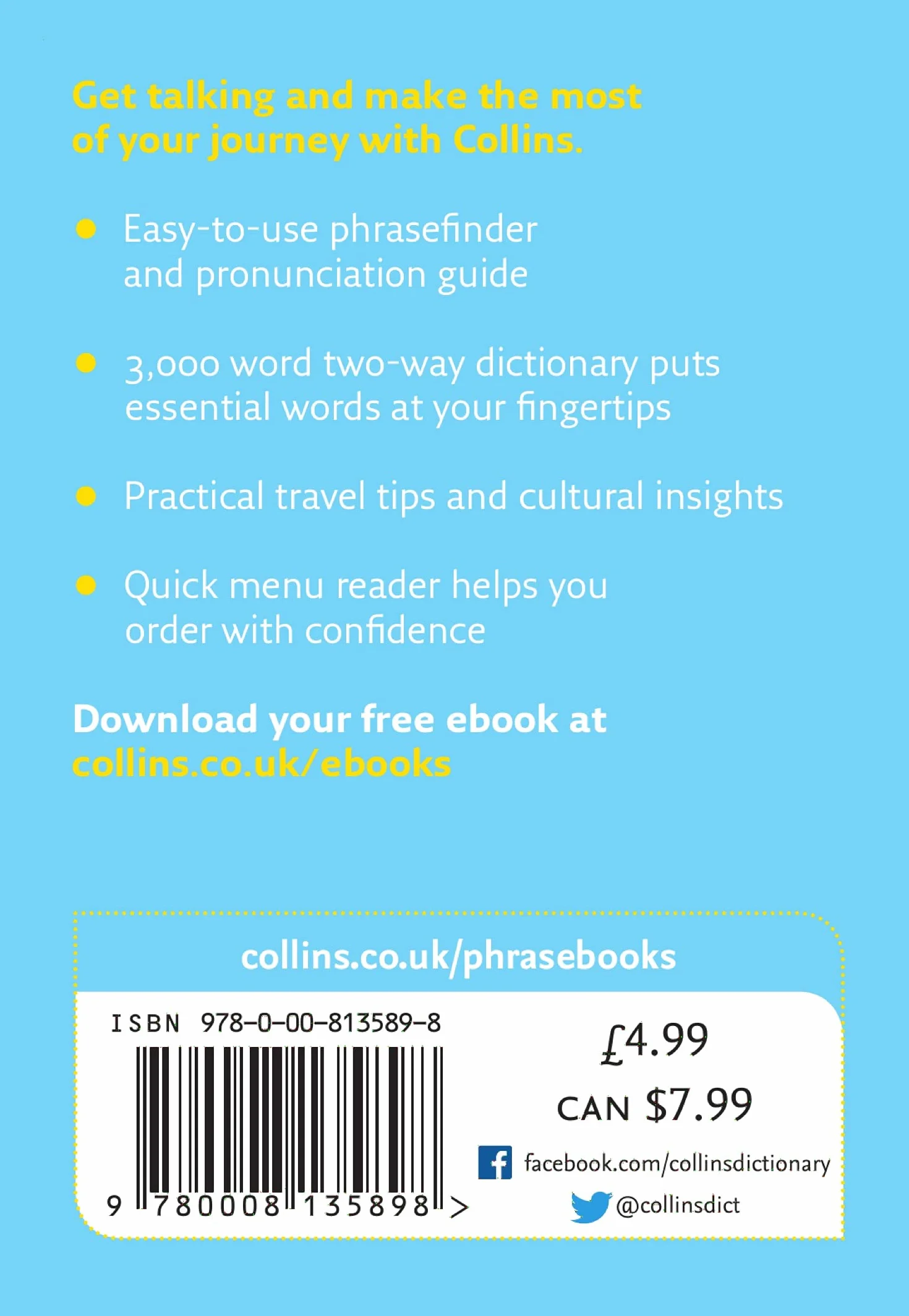 Collins Greek Phrasebook and Dictionary Gem Edition: Essential phrases and words in a mini, travel-sized format