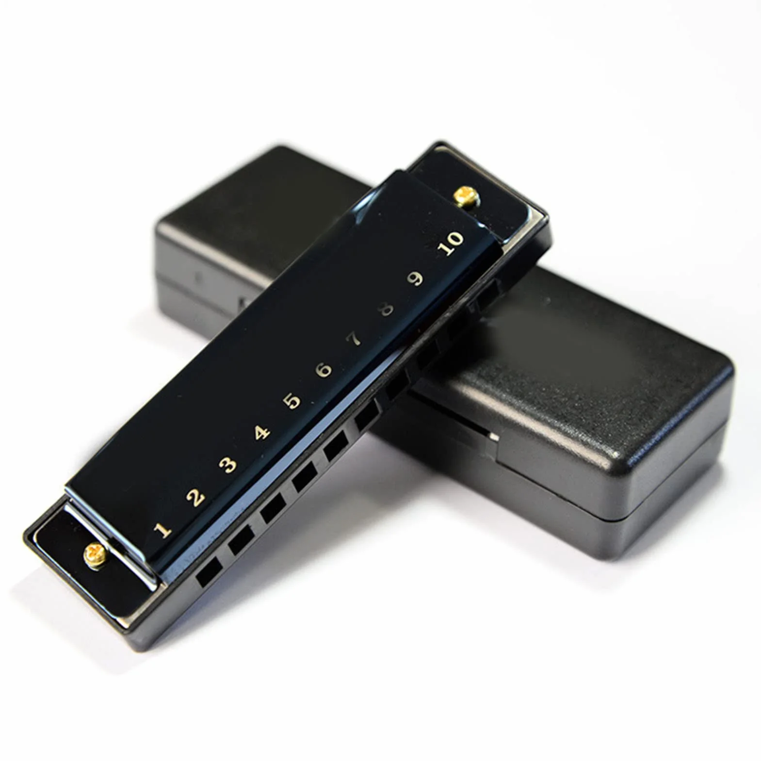 Harmonijka Ustna z 10 Otworami w Pełnej Skali Deluxe Harmonijka Ustna do Występów dla Początkujących, Dorosłych, dla Dzieci