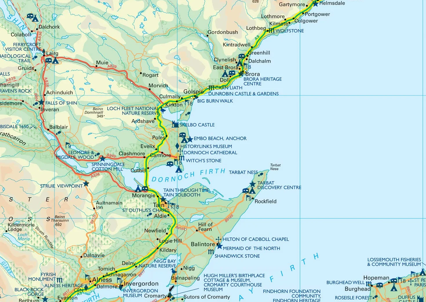NC500 Pocket Map: Plan Your Adventure on Scotland’s North Coast 500 Route Official Map