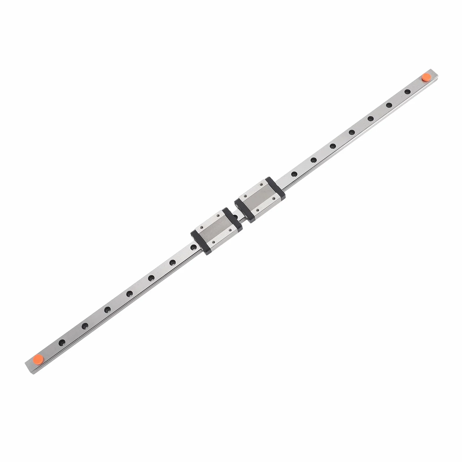 MGN12H szyna liniowa 600 mm | z 2 blokami ślizgowymi | prowadnica liniowa | do druku CNC/3D | typ blokowany