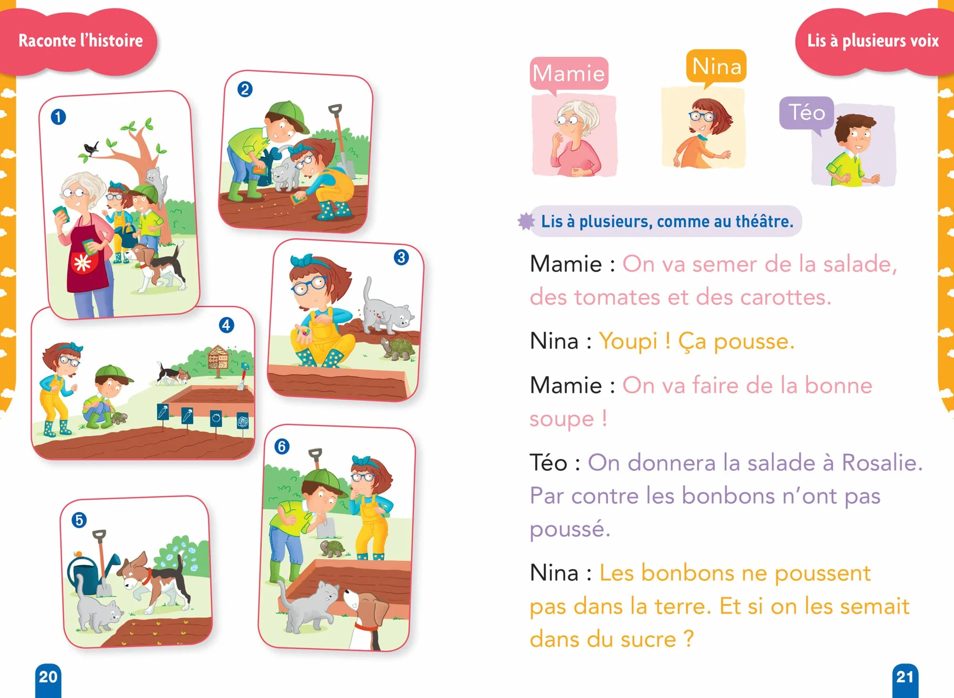 Téo et Nina Milieu CP niveau 2 - Téo et Nina jardinent: Niveau 2 milieu de CP