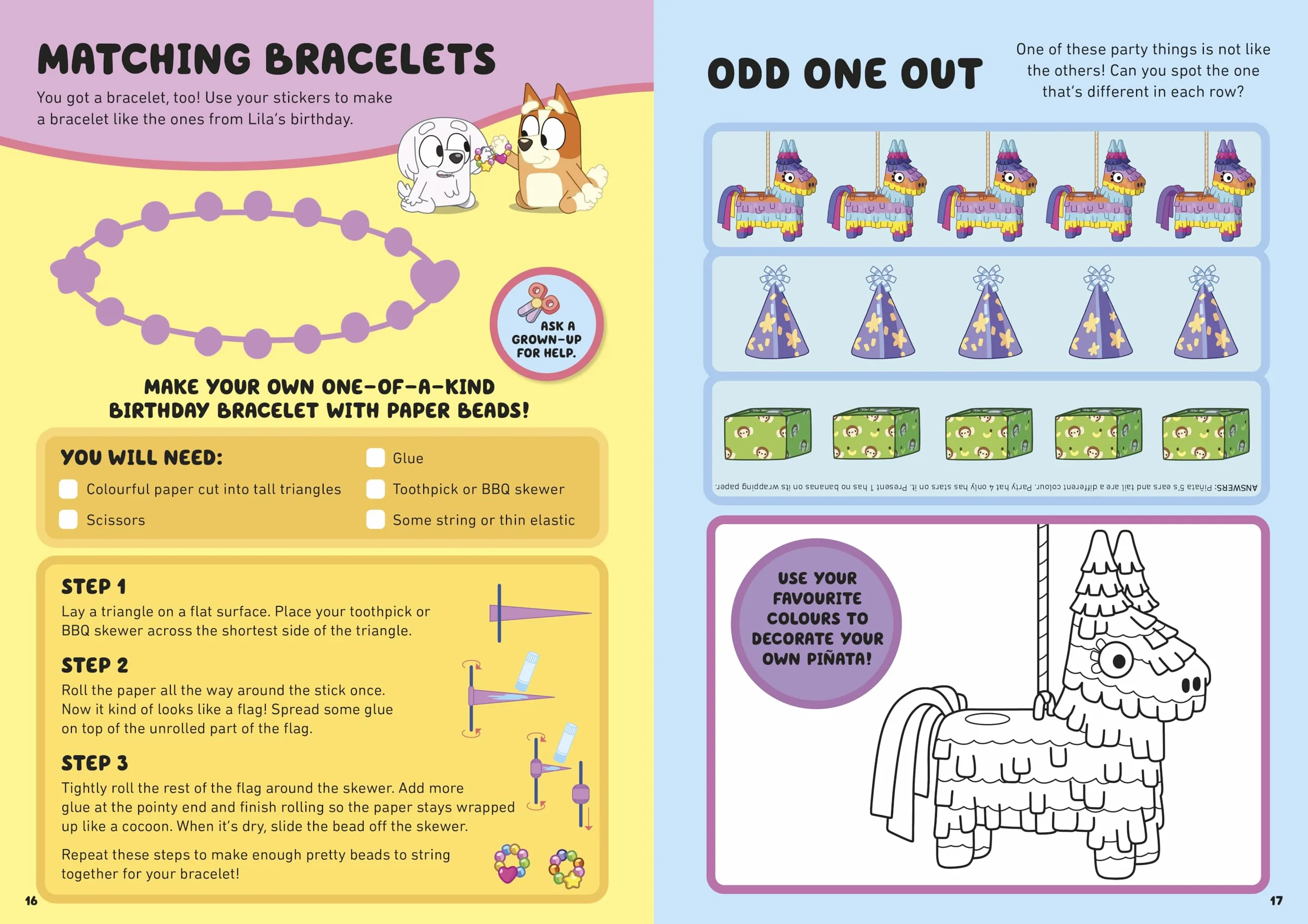 Hip Hip Hooray, Happy Birthday!: A Sticker Activity Book