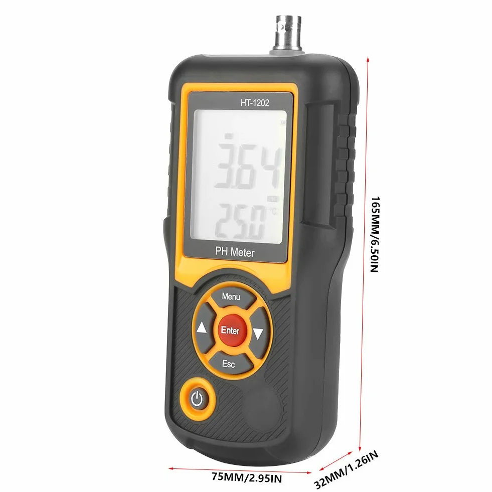 HT-1202 Cyfrowy tester wody, precyzyjny tester jakości wody Tester pH mV Miernik temperatury 0~14PH