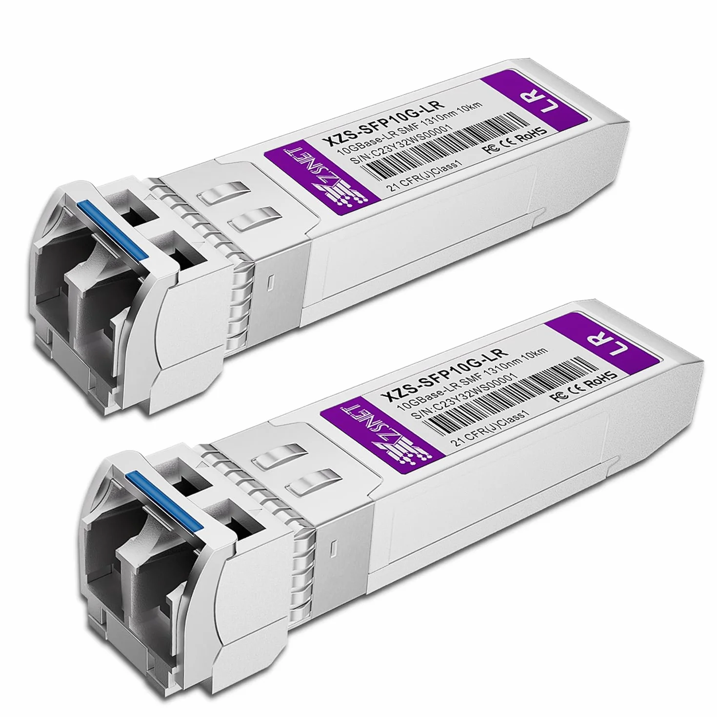 Transceiver 10GBASE-LR SFP+, jednomodowy moduł światłowodowy 10G SFP+ do LC, kompatybilny z Cisco SFP-10G-LR, Ubiquiti UniFi UF-SM-10G, Mikrotik S+31DLC10D, Meraki, Netgear, D-Link i innymi, 2