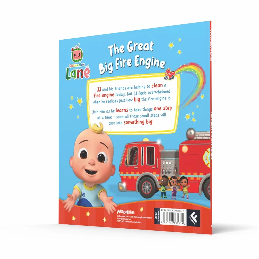 CoComelon Lane: The Great Big Fire Engine Picture Book: A gentle early-learning storybook about feeling worried for CoComelon fans