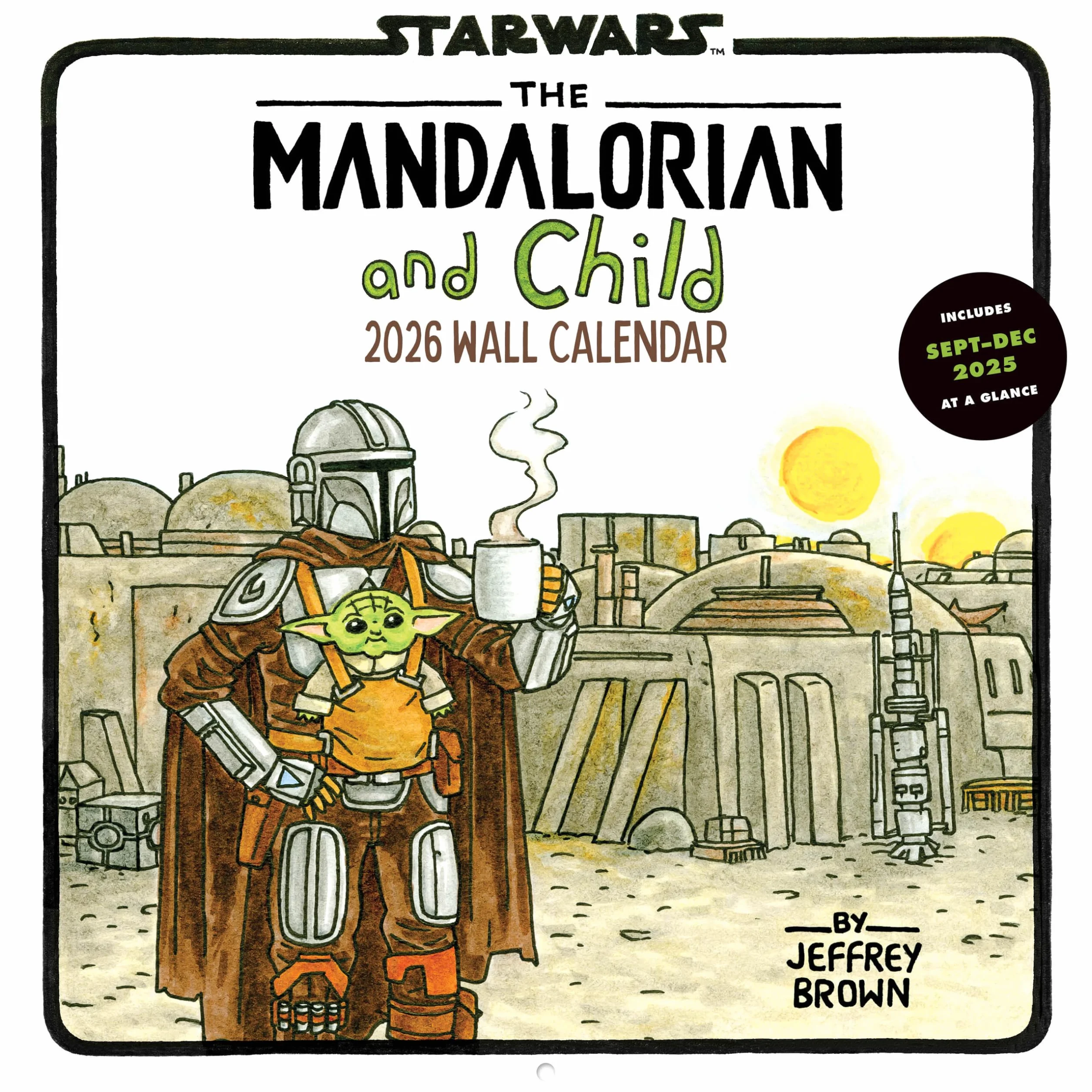 Star Wars The Mandalorian and Child 2026 Wall Calendar